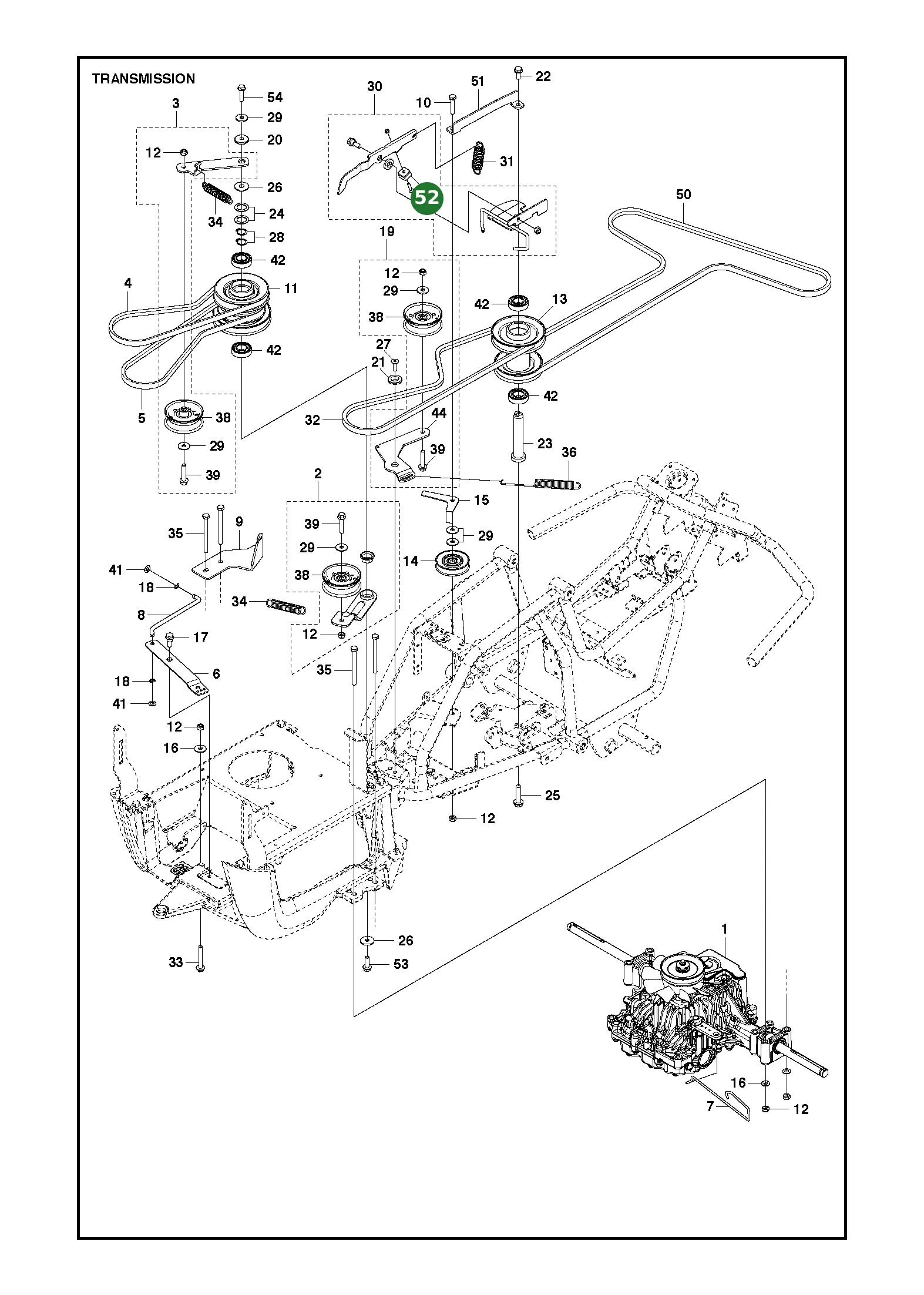 Bremsbelag f&uuml;r Husqvarna Aufsitzrasenm&auml;her R...