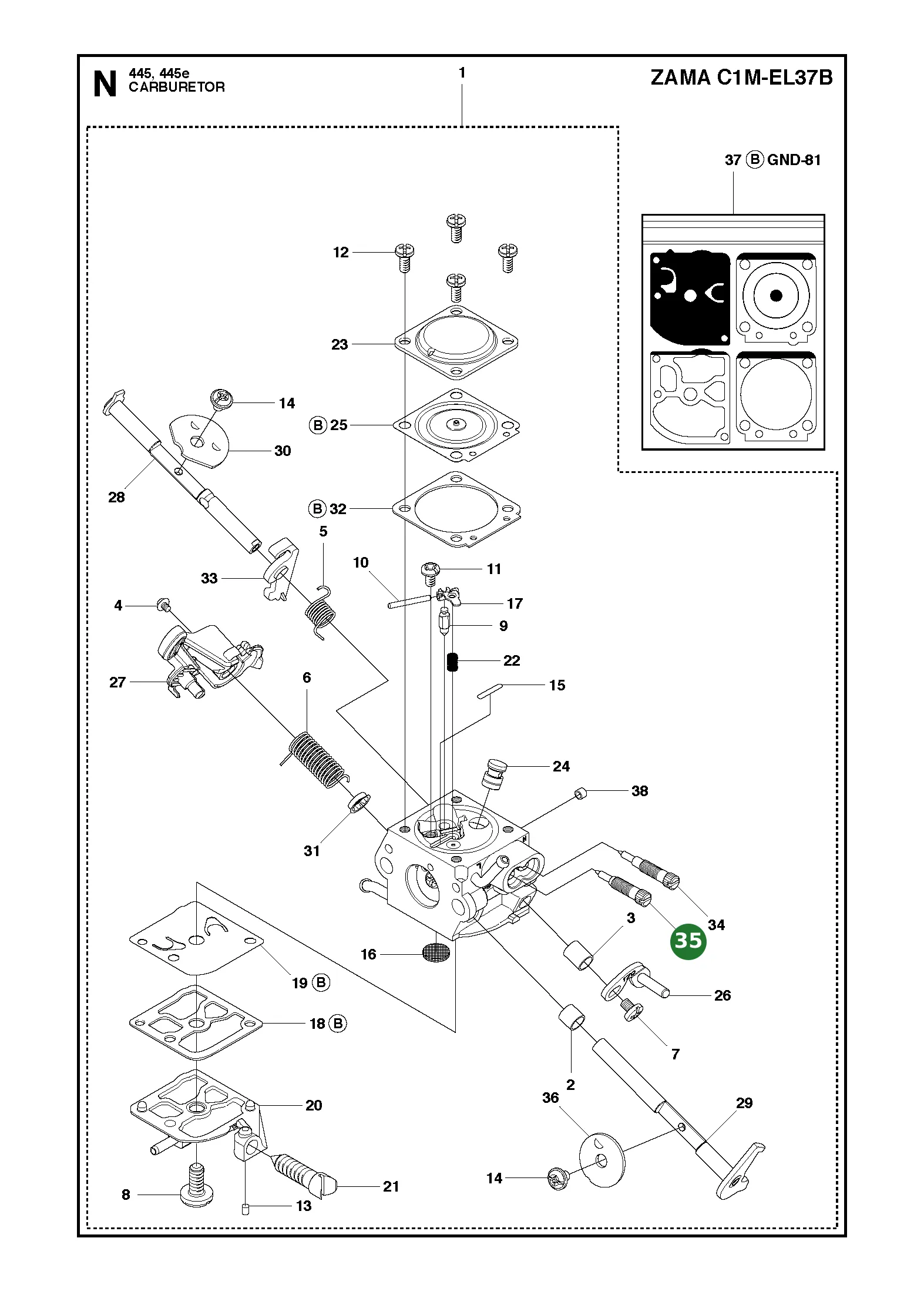 Position im Ersatzteilkatalog