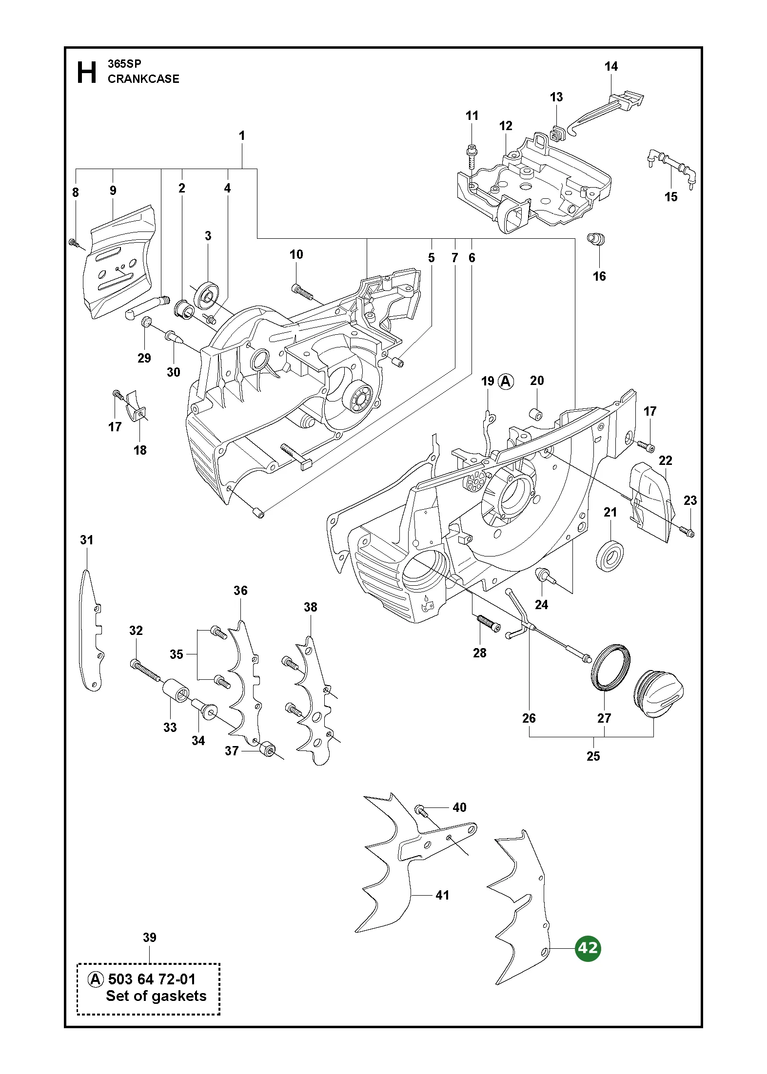 Spike f&uuml;r Husqvarna Motors&auml;gen