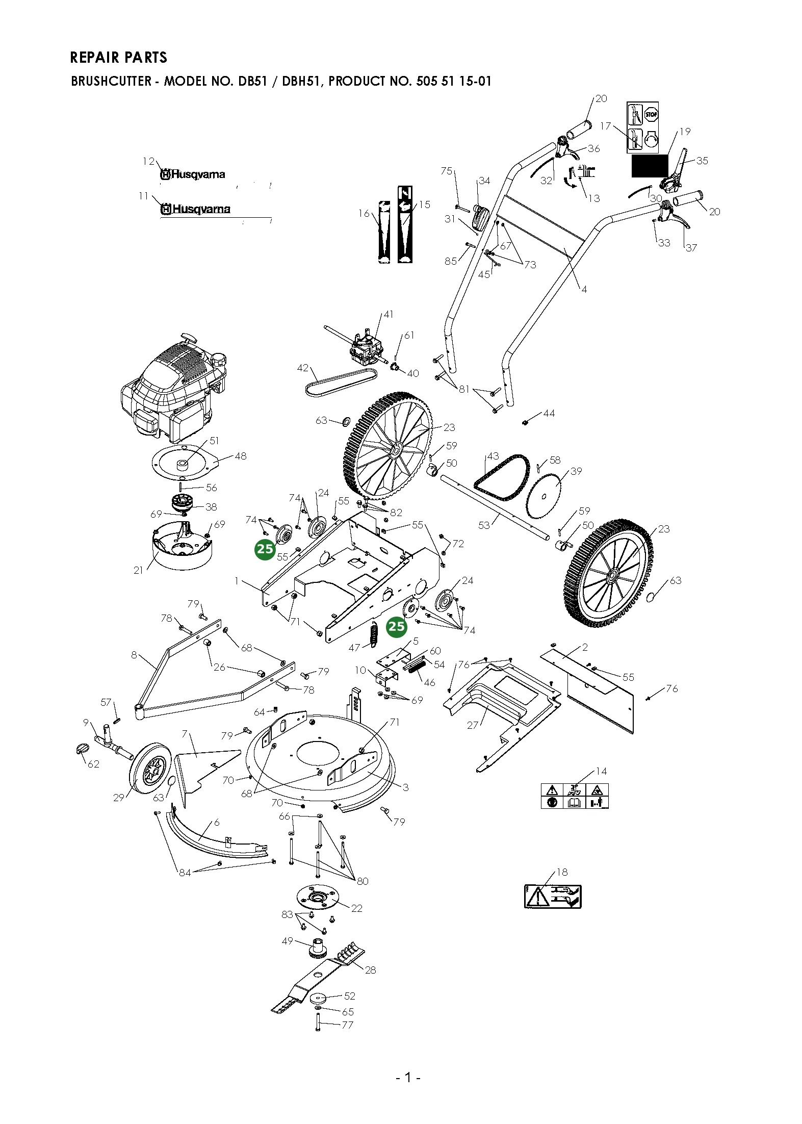 Position im Ersatzteilkatalog