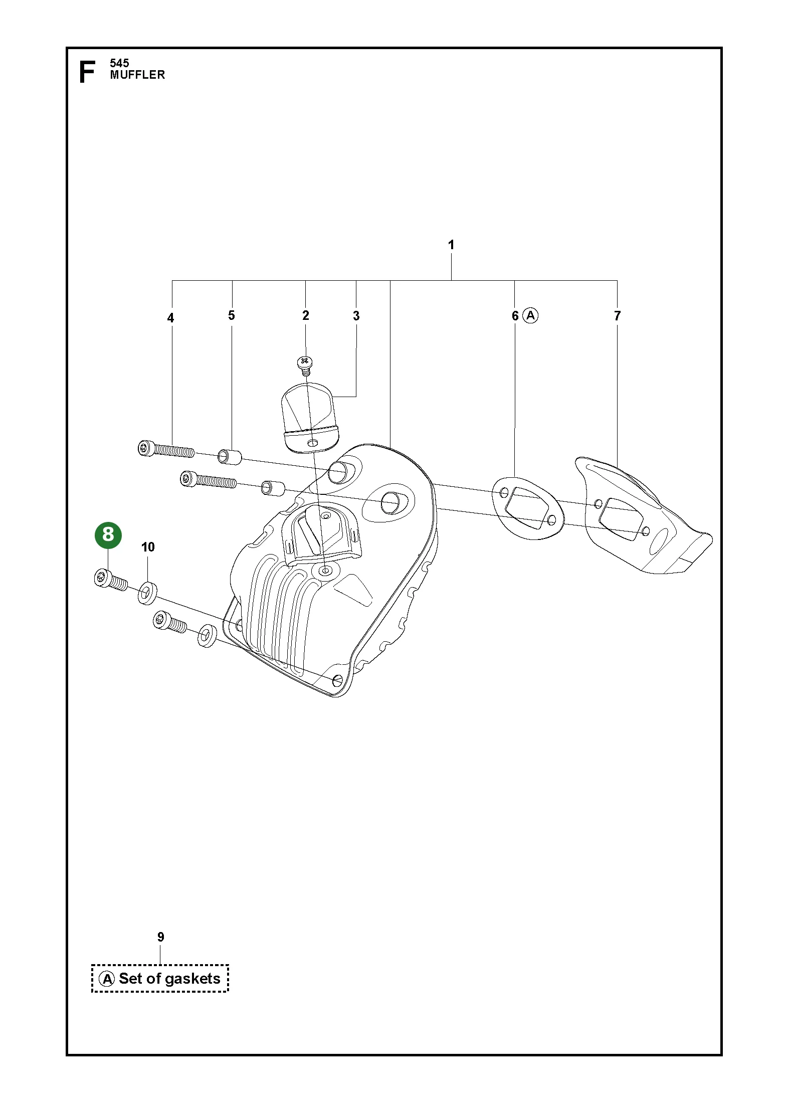 Schraube Itxscm f&uuml;r Husqvarna Motors&auml;gen 545,...