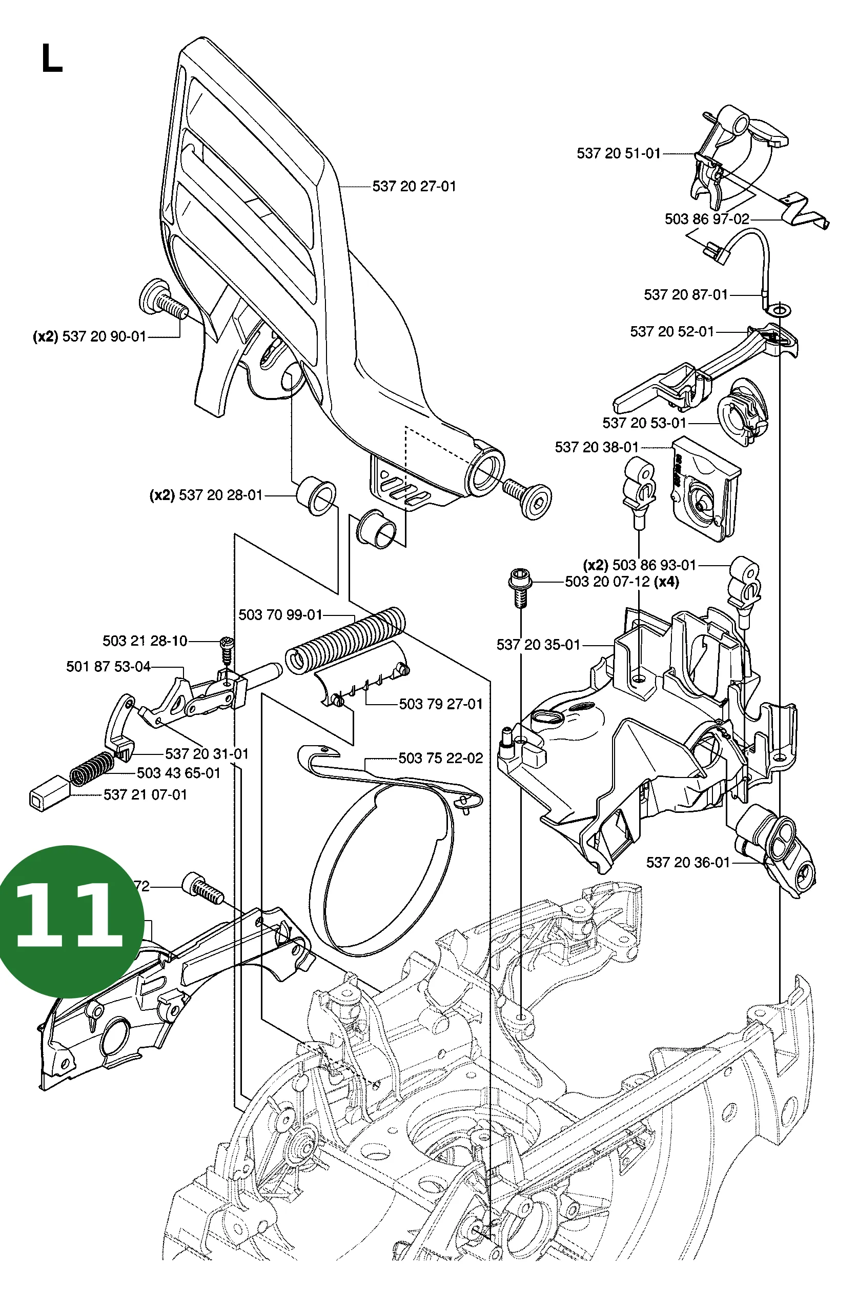 Radkappe f&uuml;r Husqvarna Motors&auml;gen 570 II, 575...