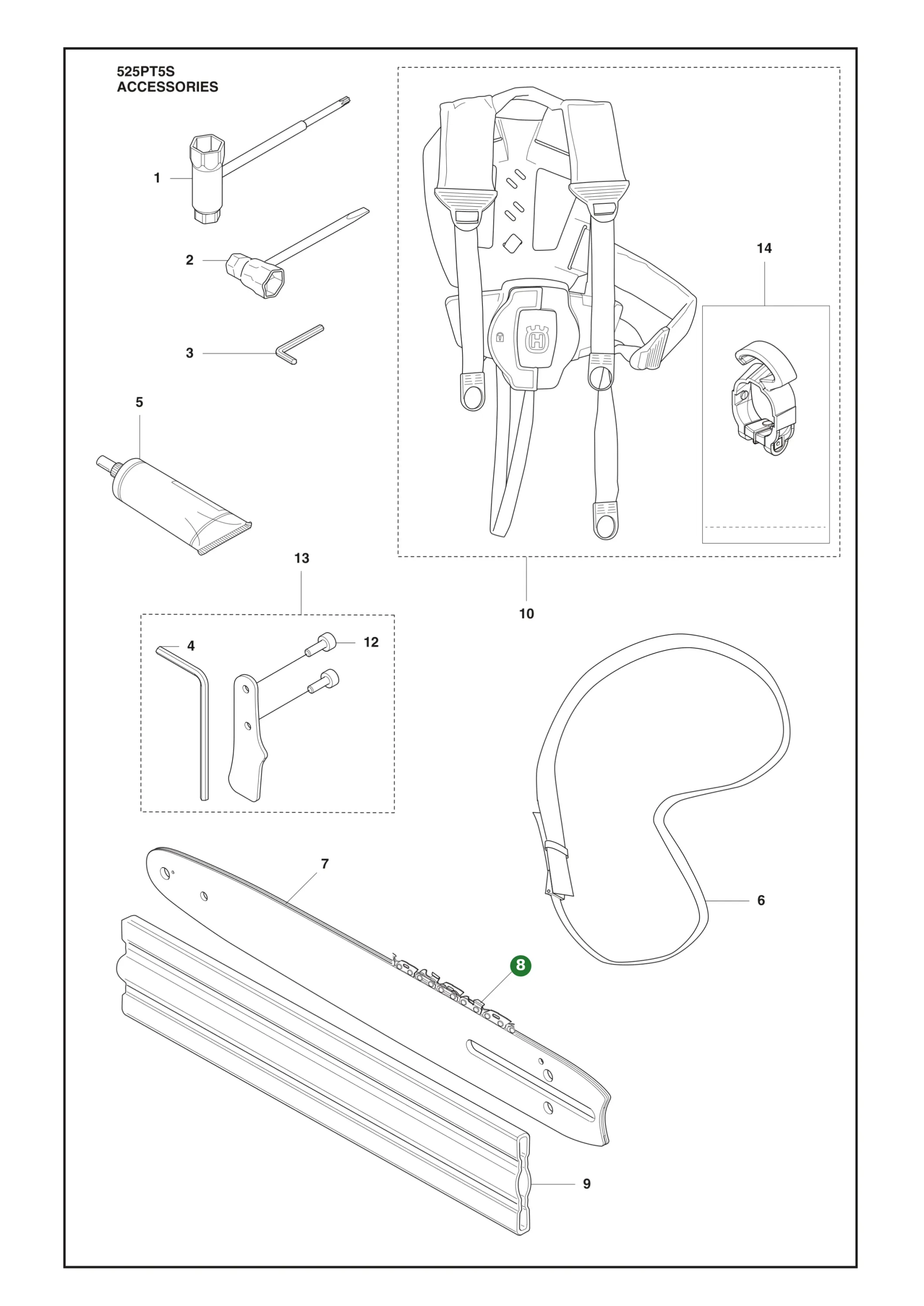 Original Husqvarna Kette H00 1/4 1,3mm 30cm 12" 64TG