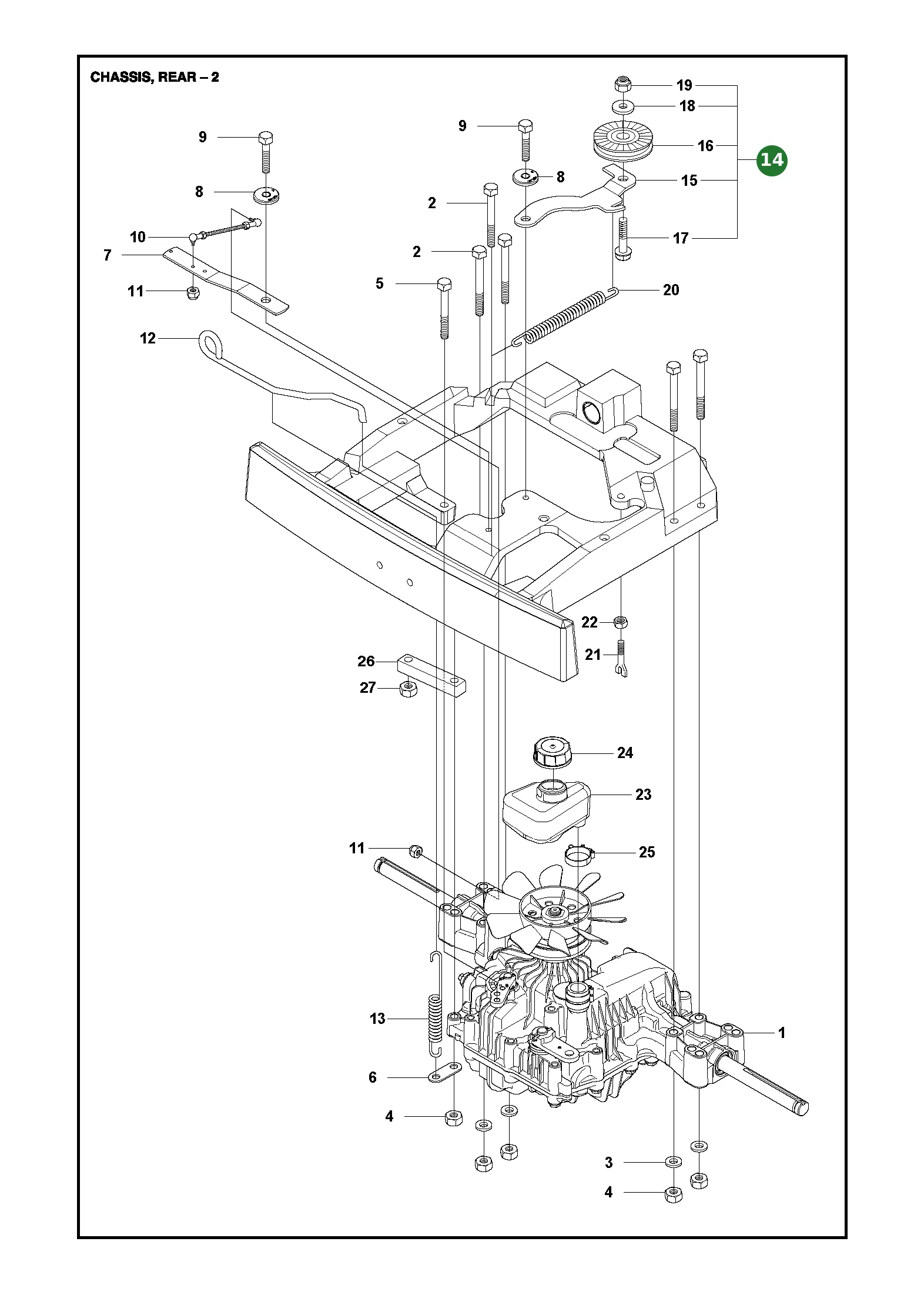 Riemenspanner Kpl. f&uuml;r Husqvarna Aufsitzrasenm&auml;her