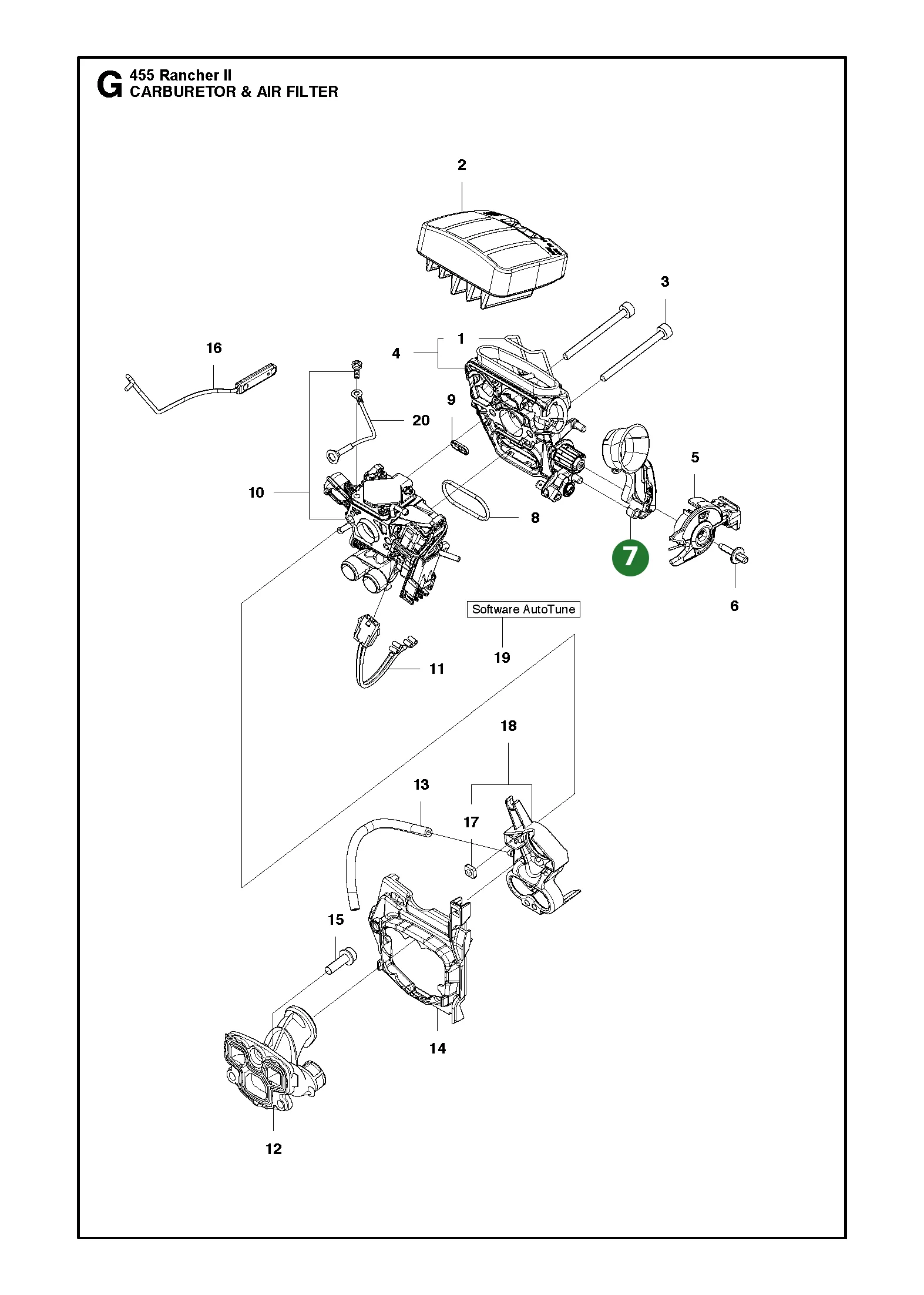 Dichtung f&uuml;r Husqvarna Motors&auml;gen