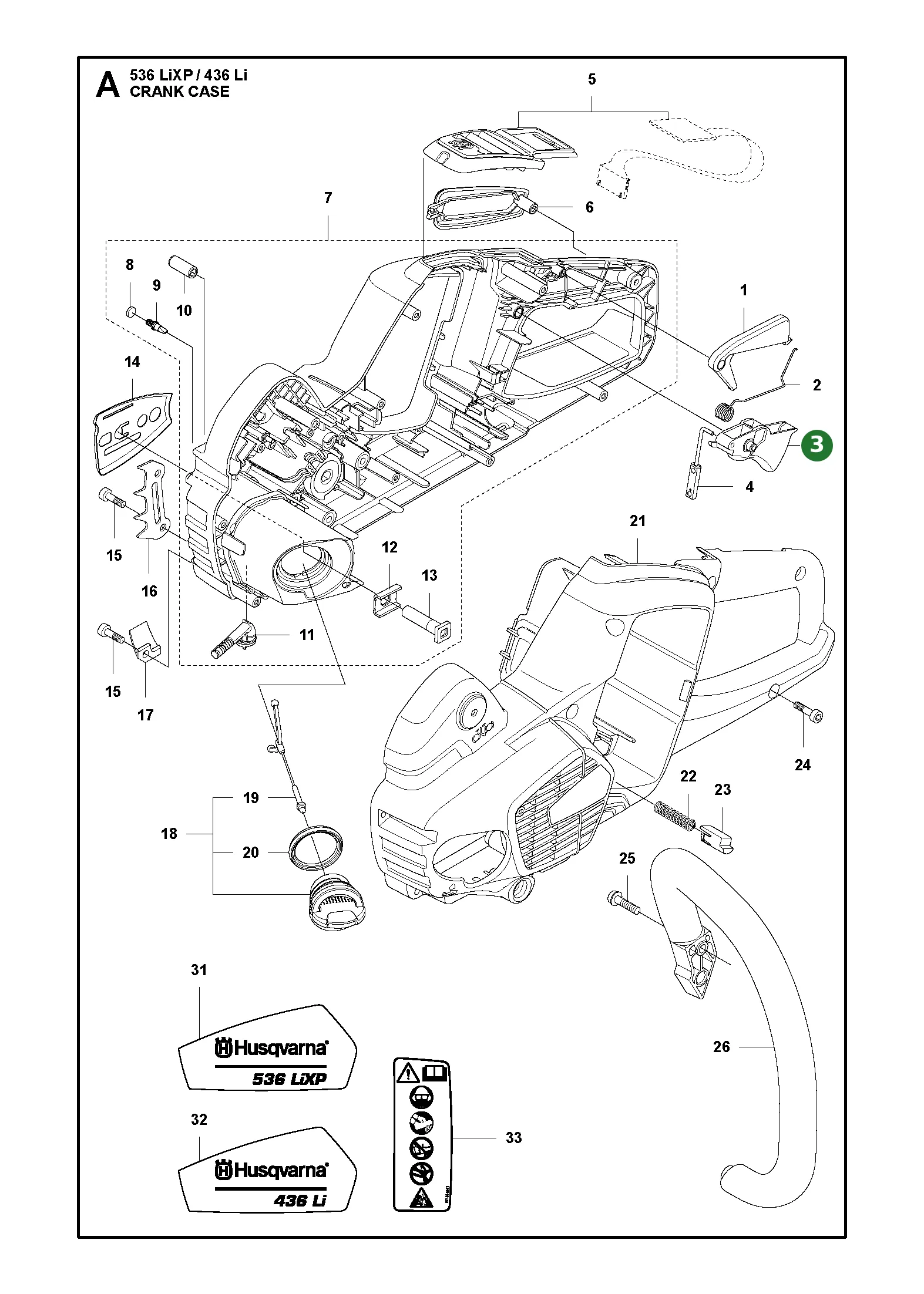 Drosselregelung f&uuml;r Husqvarna Motors&auml;gen 436Li,...