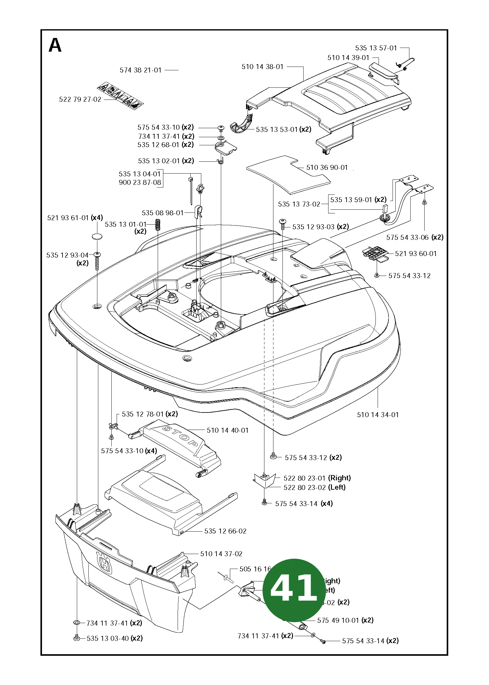 Position im Ersatzteilkatalog