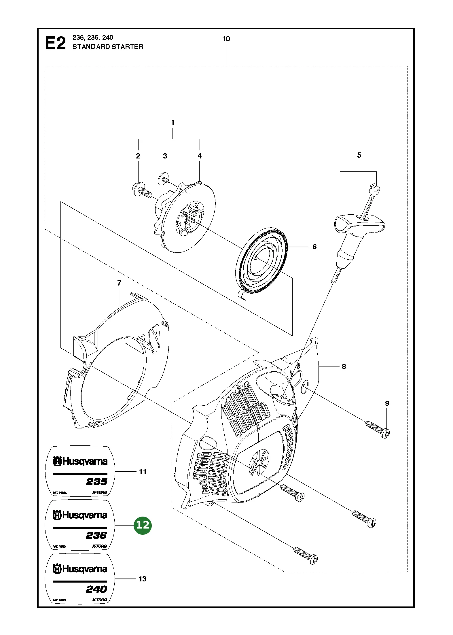 Position im Ersatzteilkatalog
