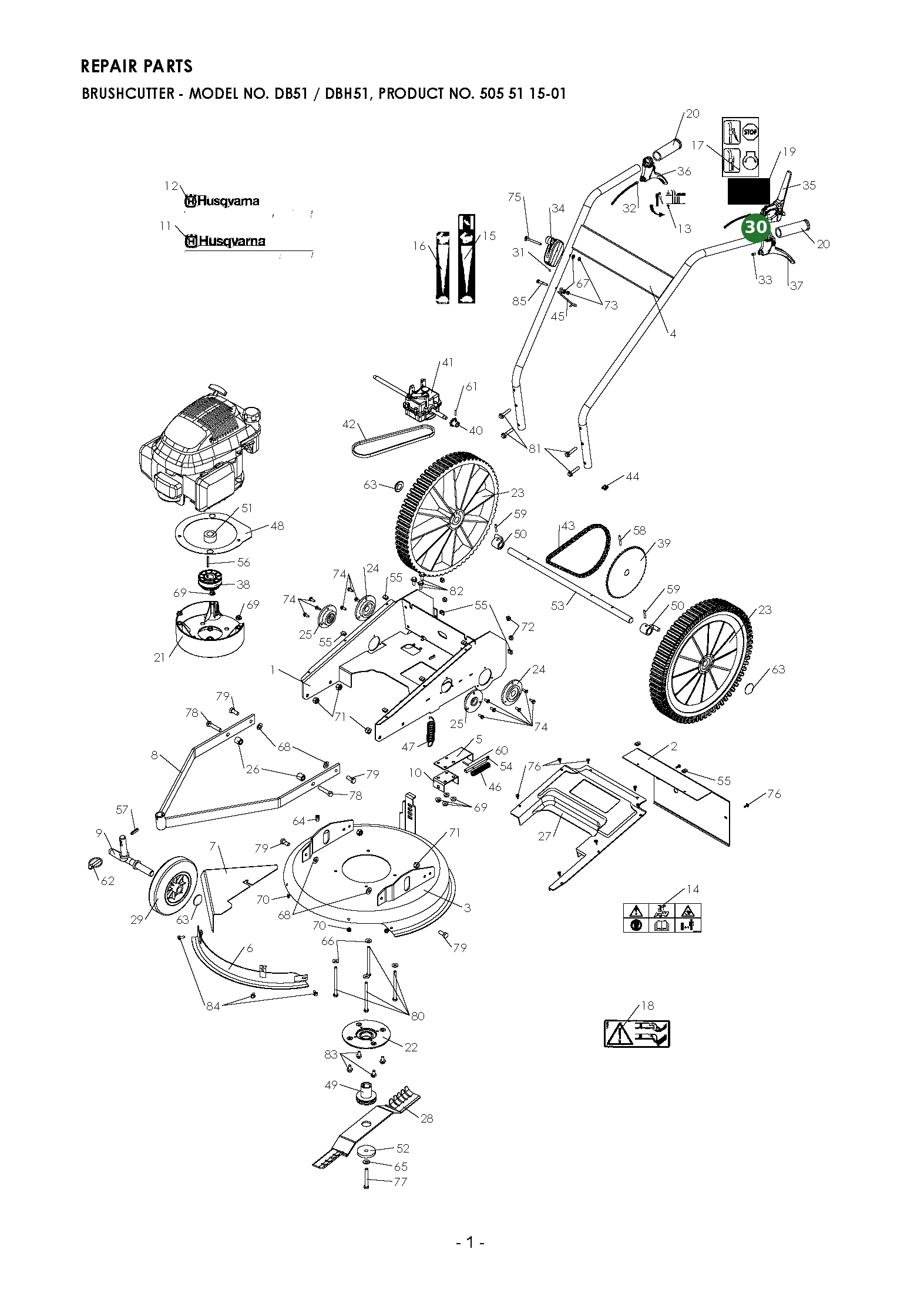 Position im Ersatzteilkatalog