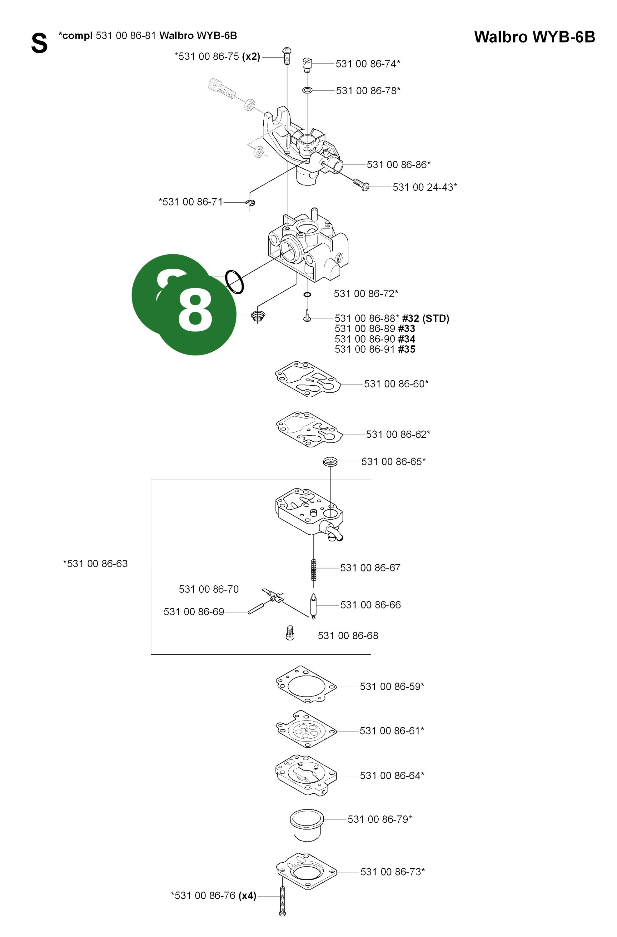 Position im Ersatzteilkatalog