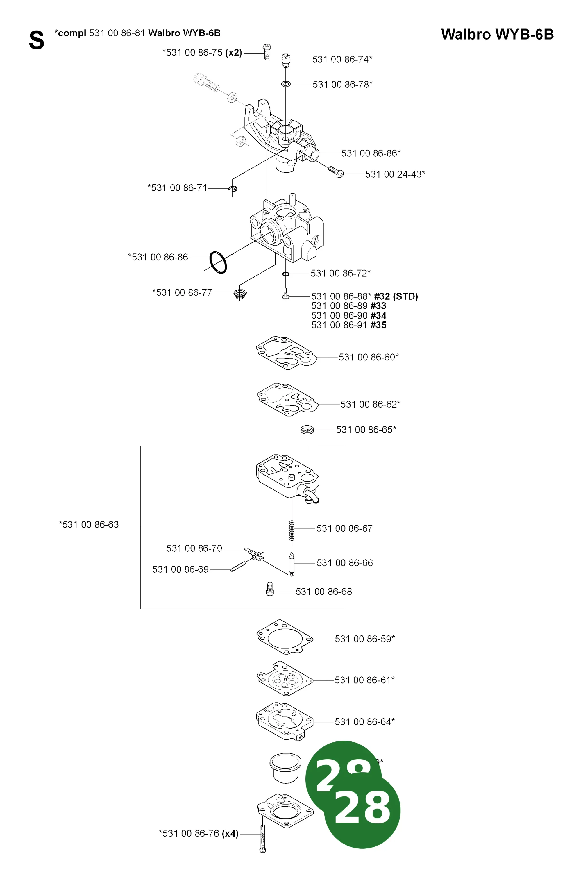 Position im Ersatzteilkatalog