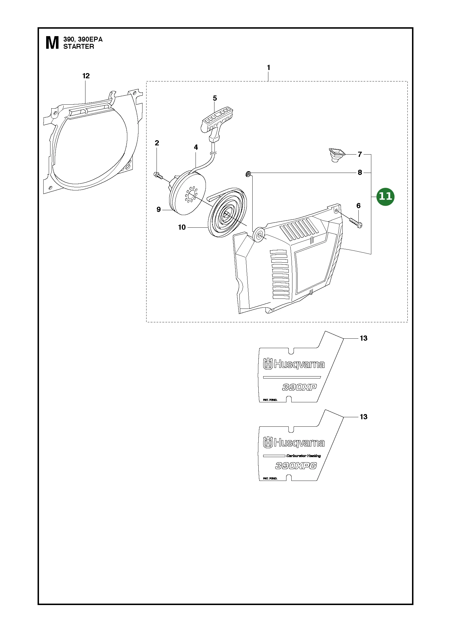 Startvorrichtungsgeh&auml;use f&uuml;r Husqvarna...