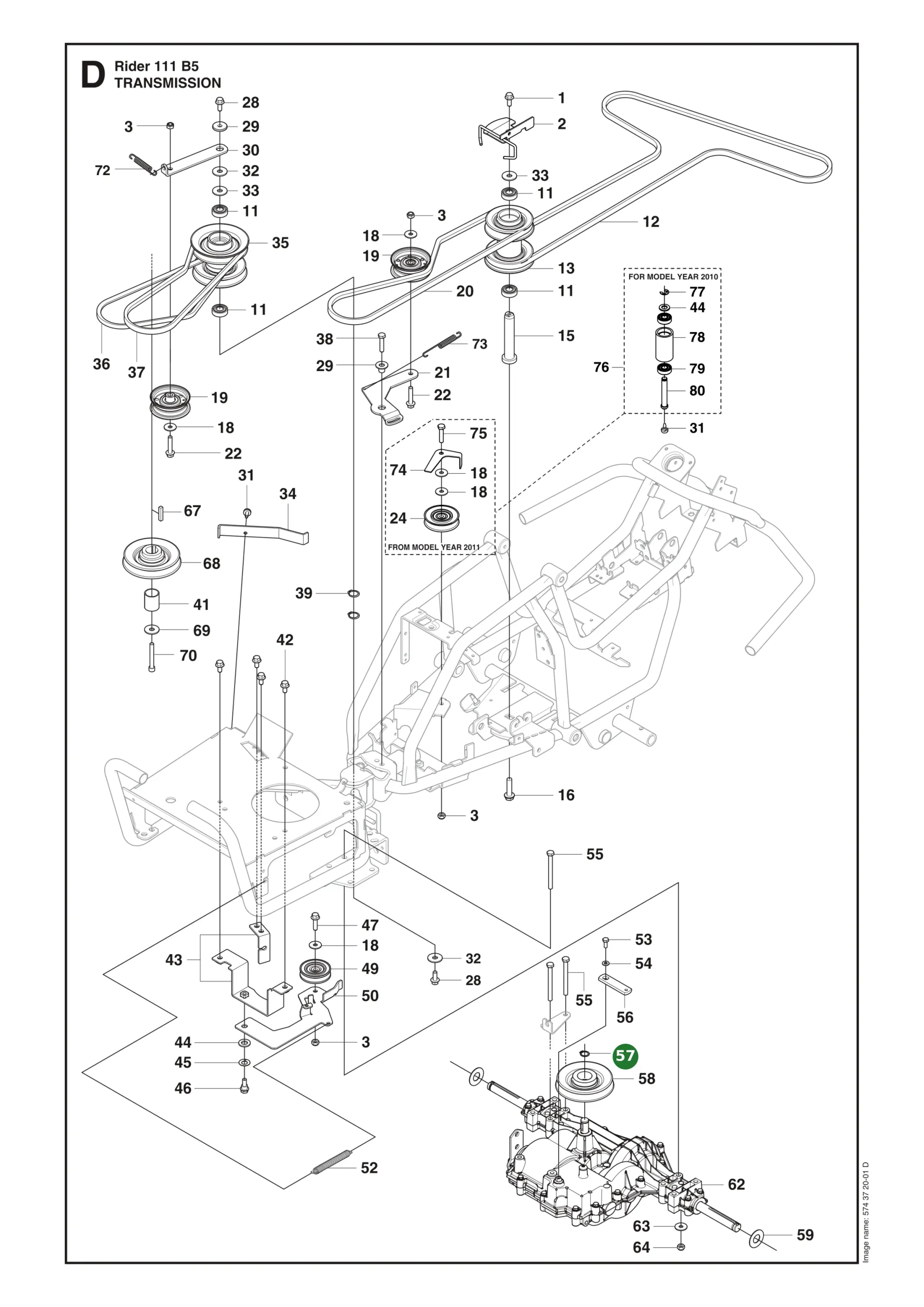 Sicherungsring f&uuml;r Husqvarna Aufsitzrasenm&auml;her...
