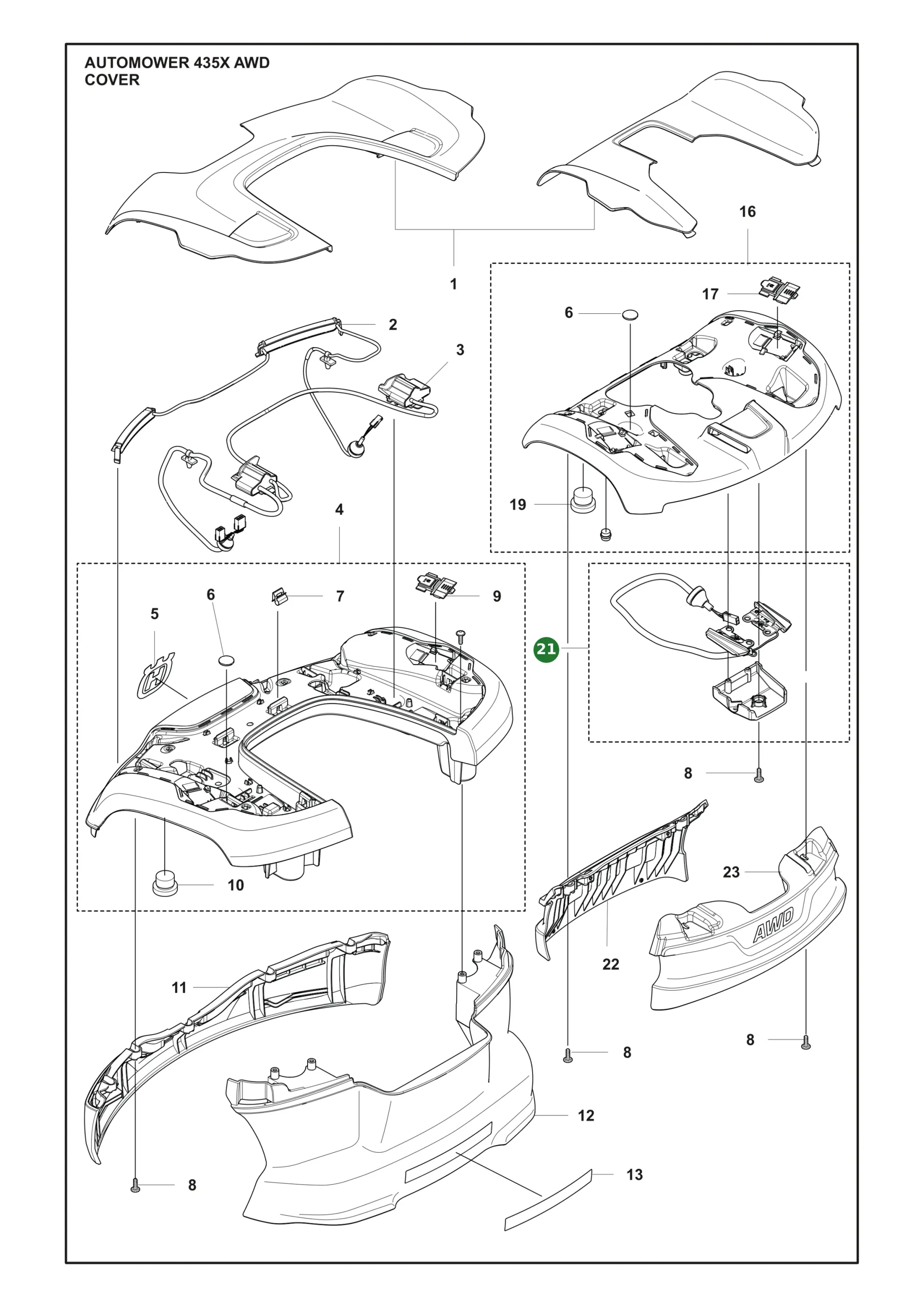 Original Husqvarna Ladeplatten-Kit f&uuml;r Automower...
