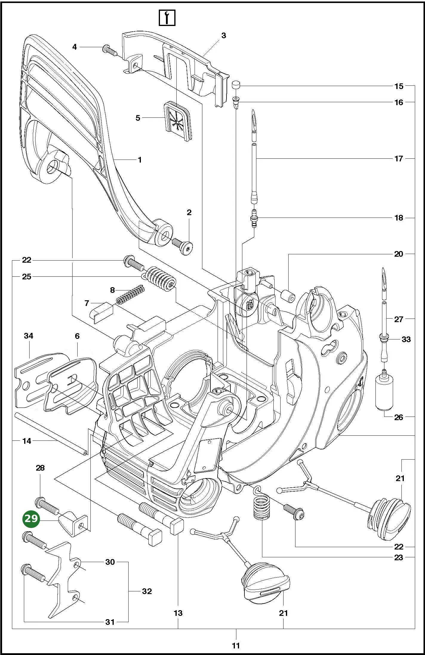Kettenf&auml;nger f&uuml;r Husqvarna Motors&auml;gen