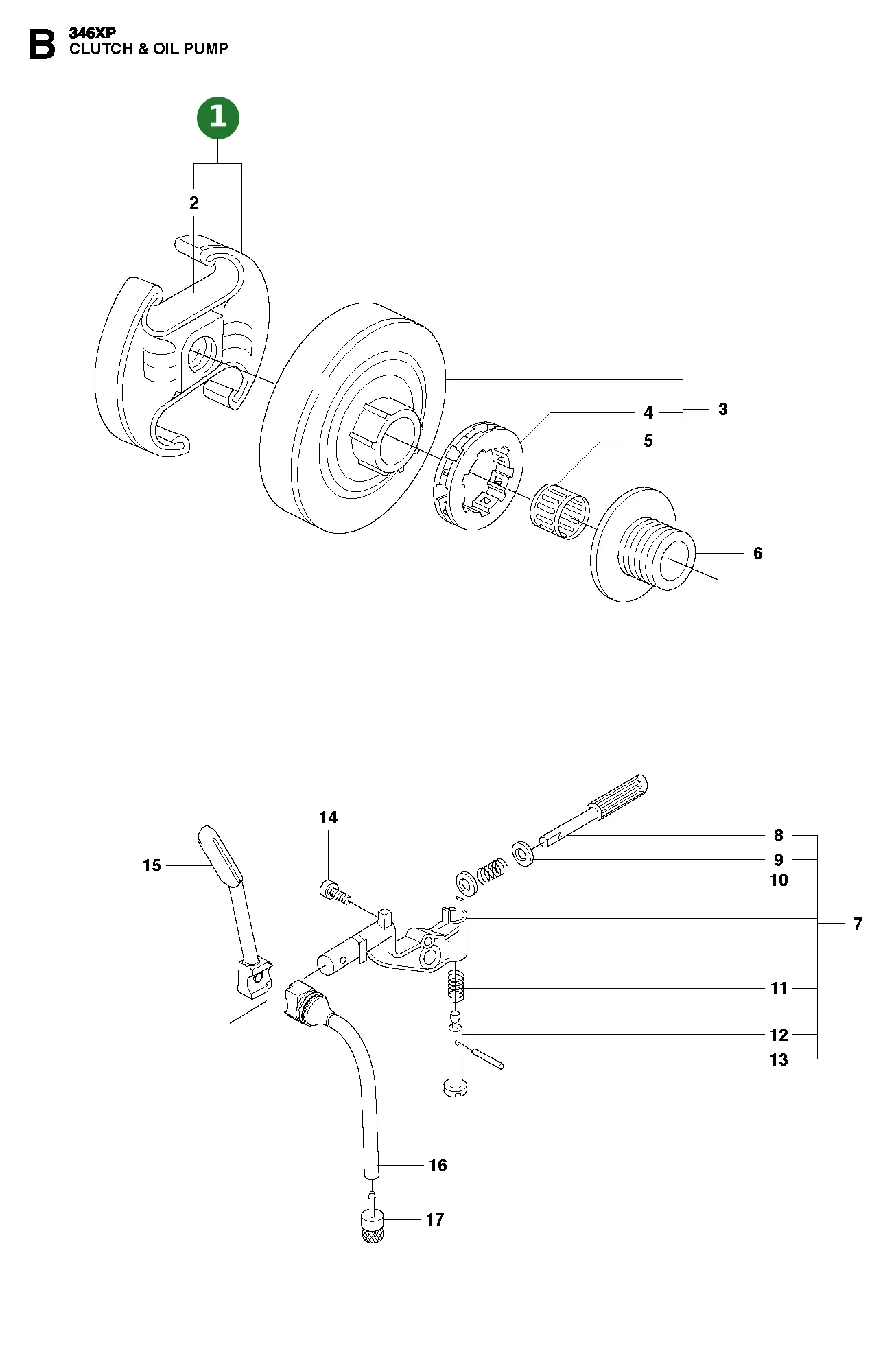 Kupplung Kpl. f&uuml;r Husqvarna Motors&auml;gen