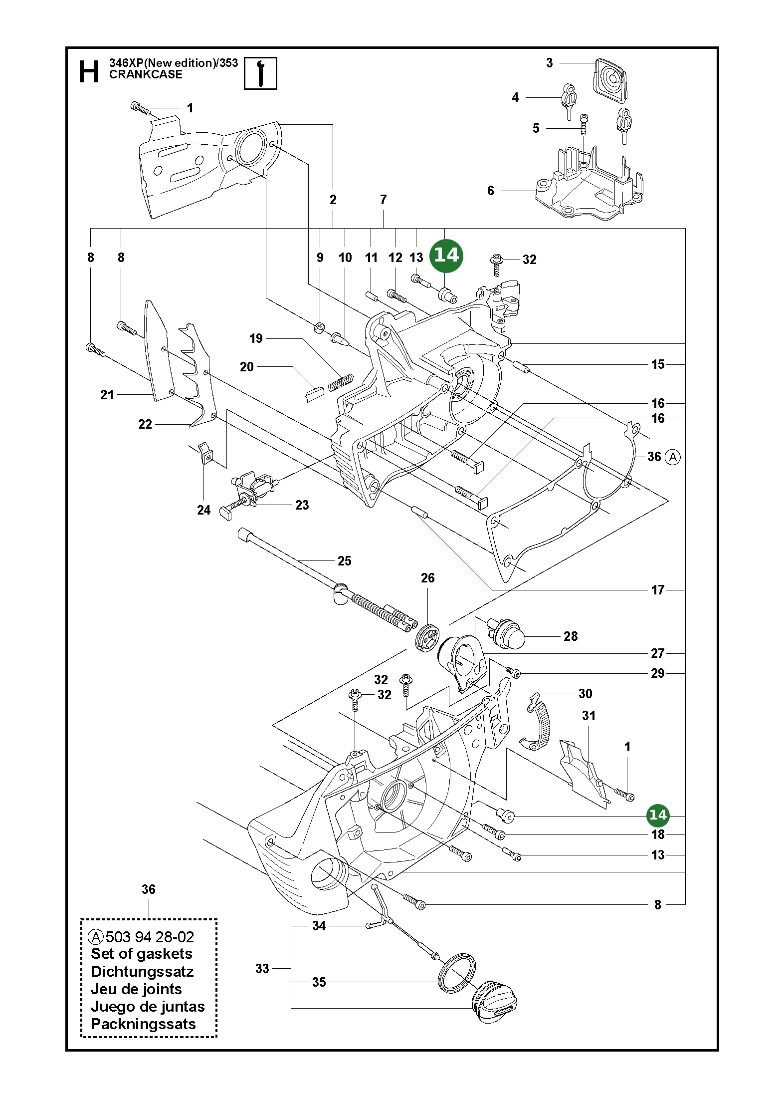 Bushing f&uuml;r Husqvarna Motors&auml;gen