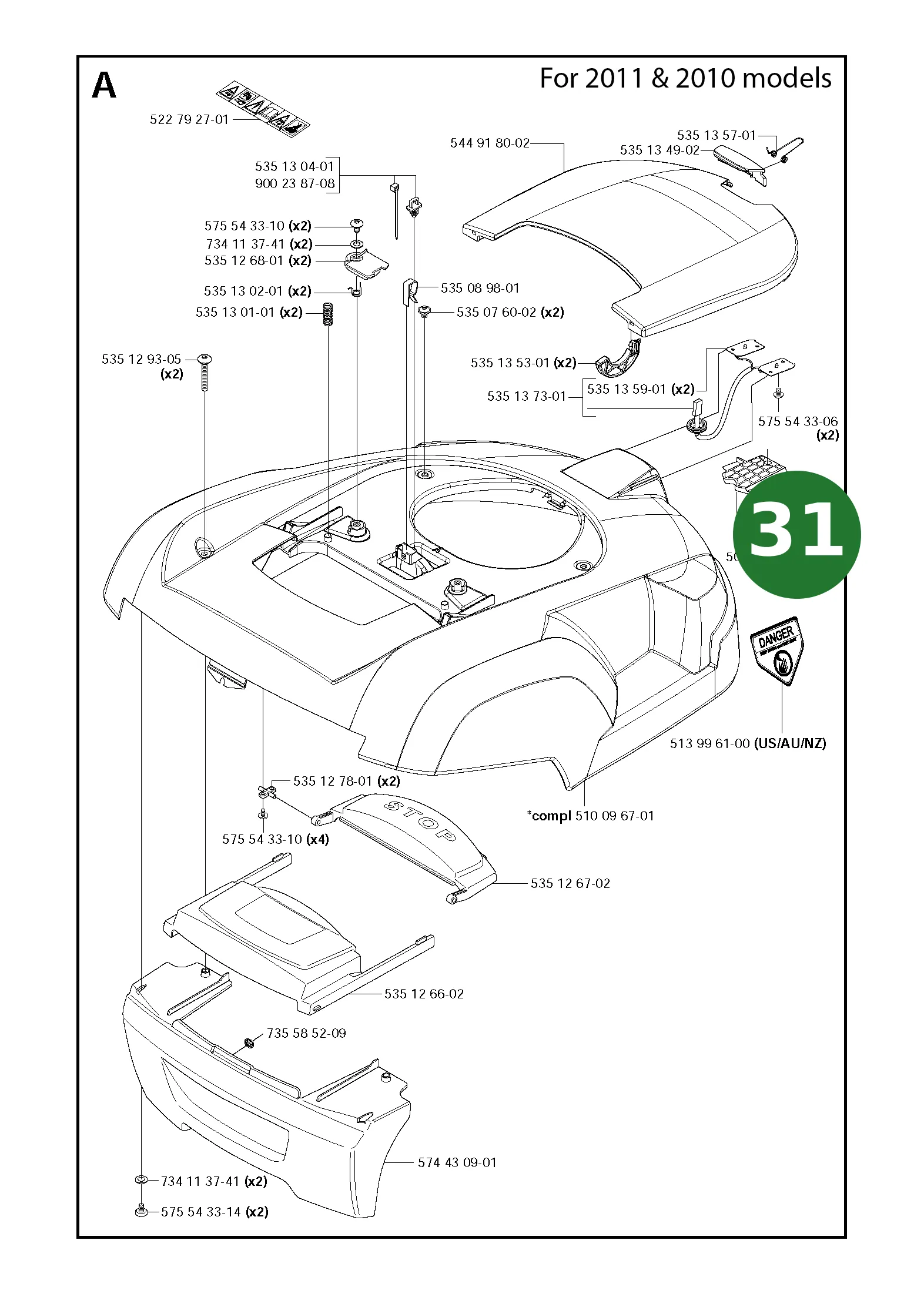 Position im Ersatzteilkatalog