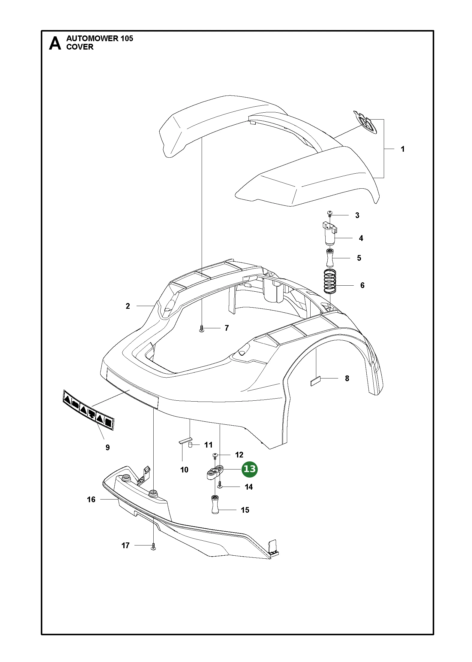Klemme f&uuml;r Gardena M&auml;hroboter R38Li, R40Li,...