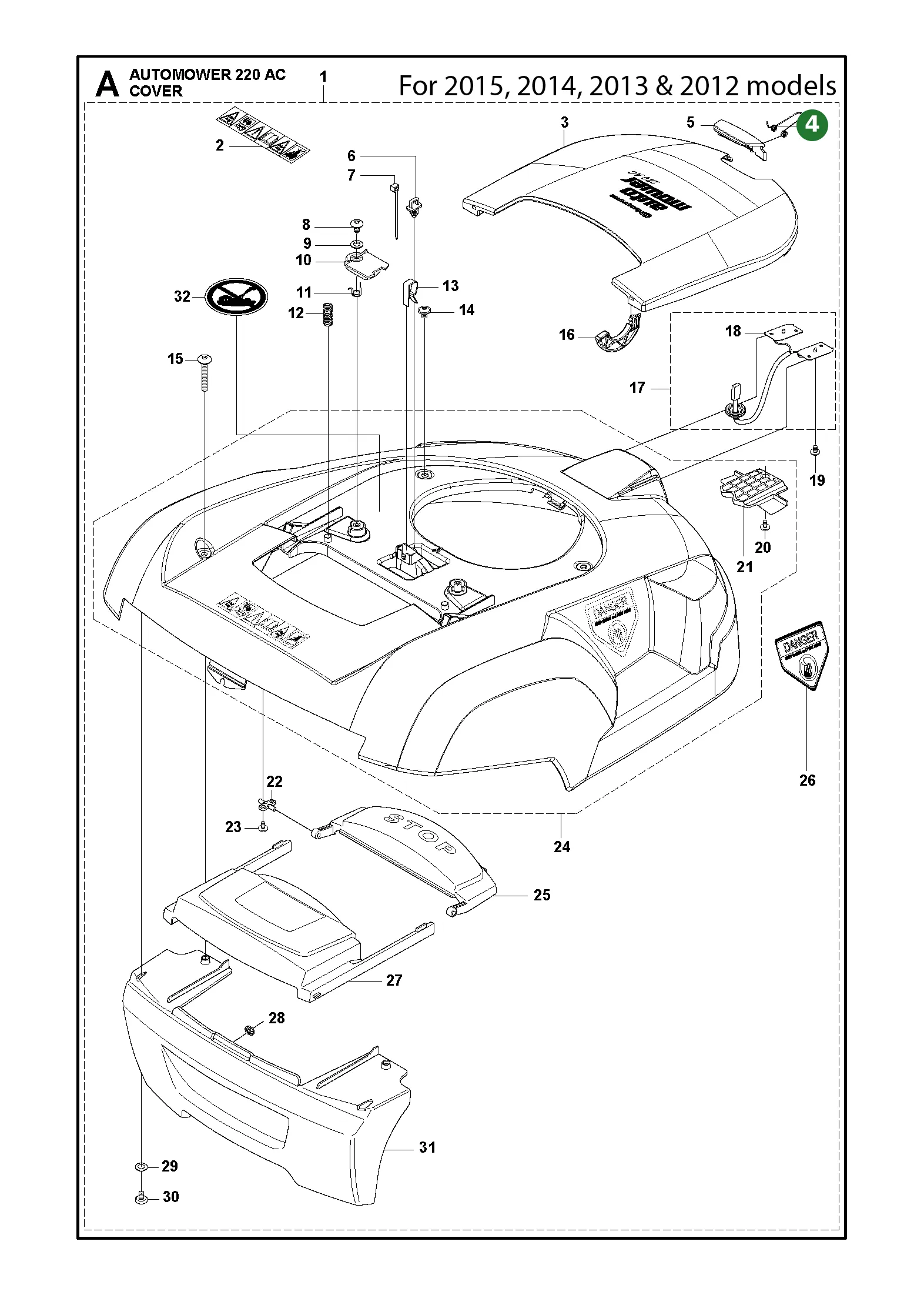 Position im Ersatzteilkatalog