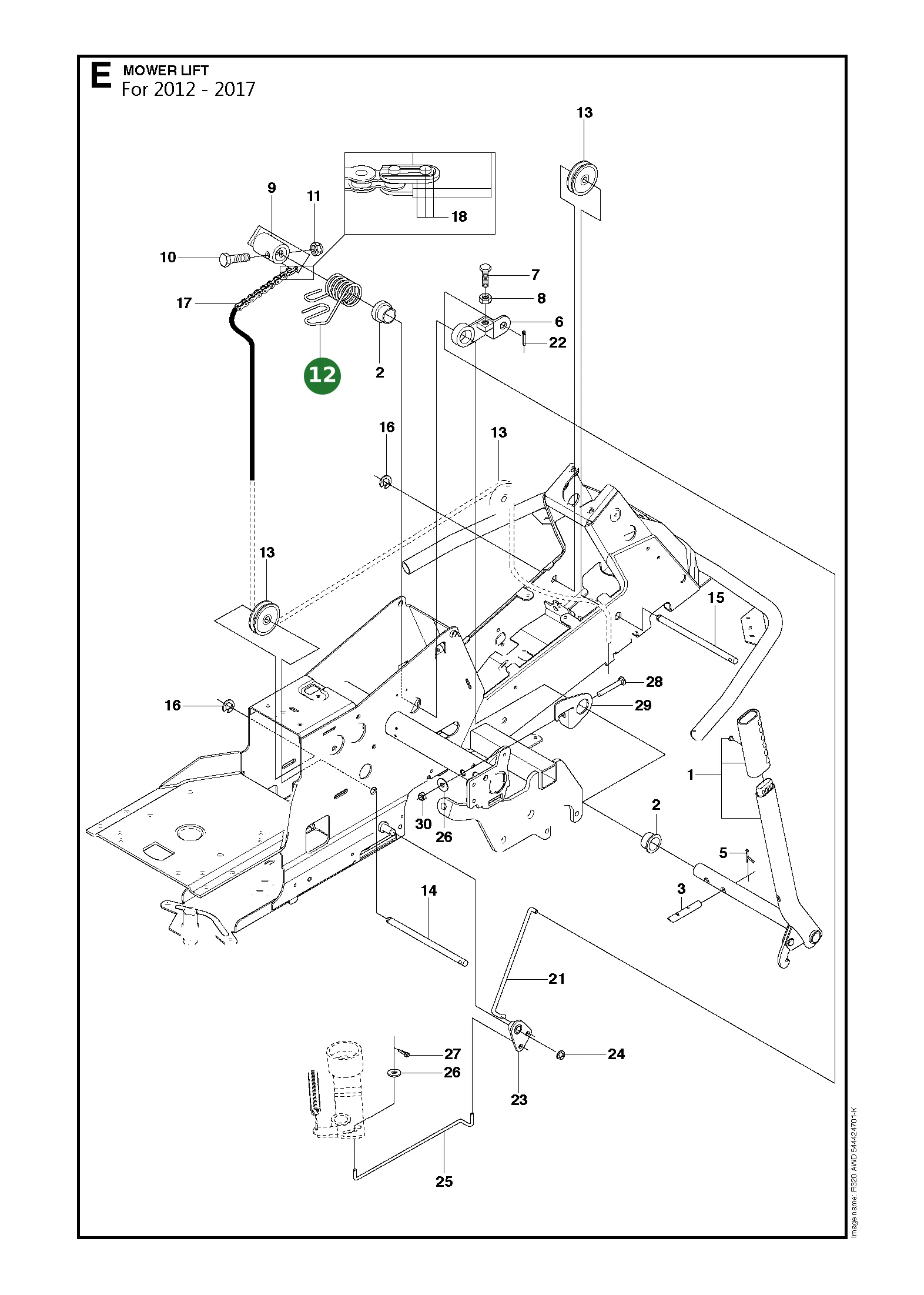 Position im Ersatzteilkatalog
