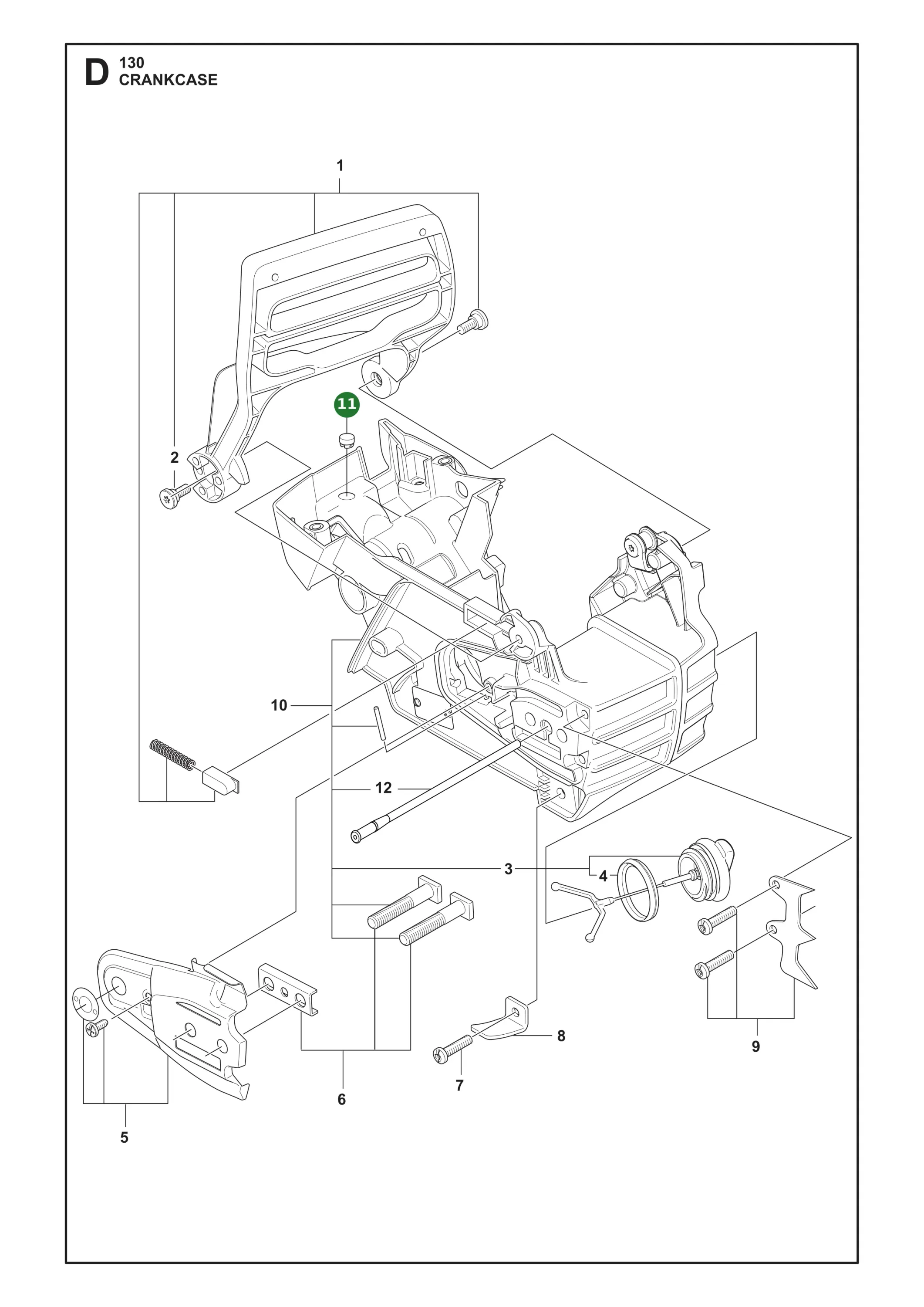 St&uuml;tze f&uuml;r Husqvarna Motors&auml;gen