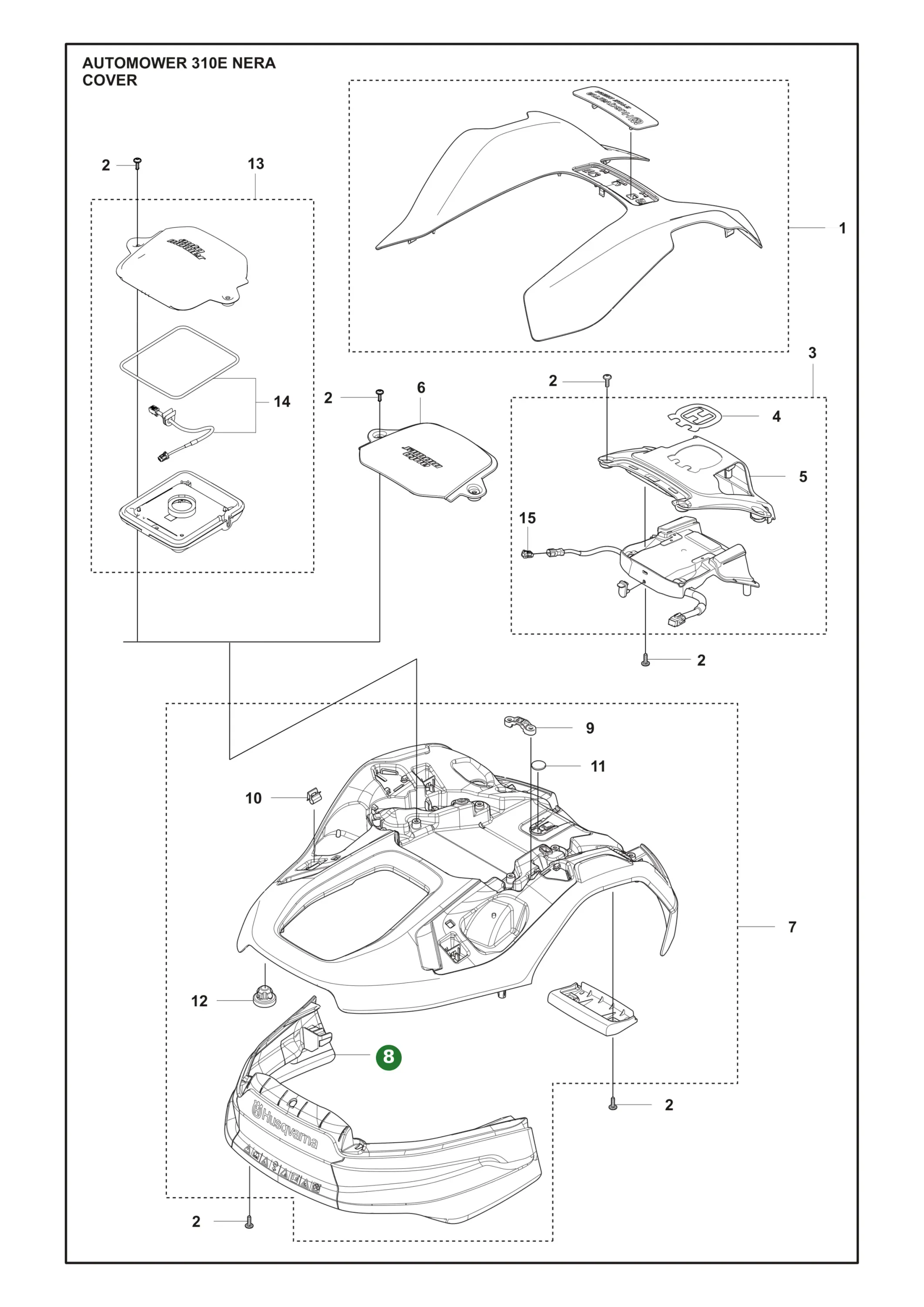 Original Husqvarna Sto&szlig;f&auml;nger hinten f&uuml;r...