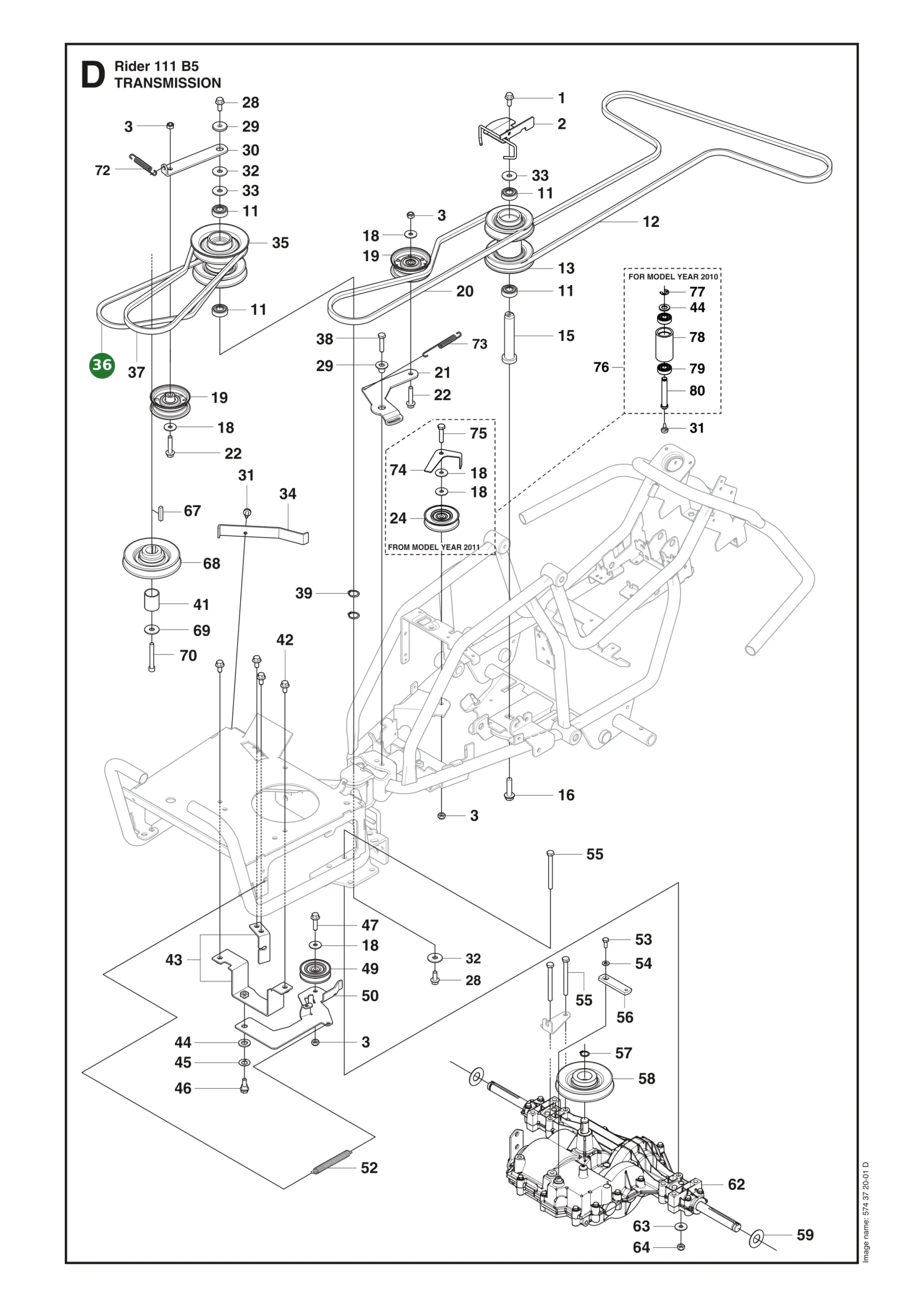 Position im Ersatzteilkatalog