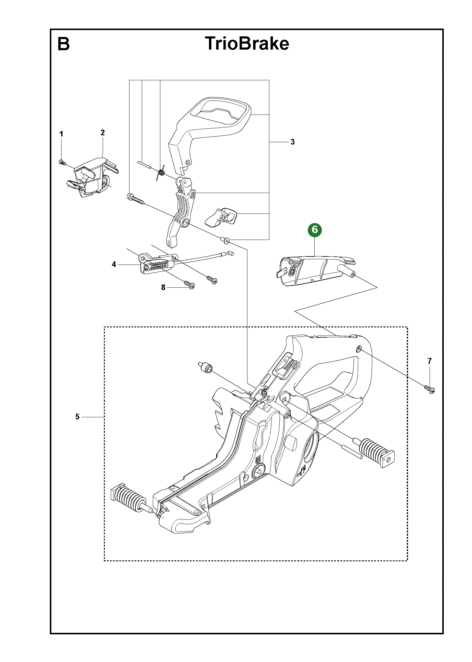 Griffeinlage f&uuml;r Husqvarna Motors&auml;gen