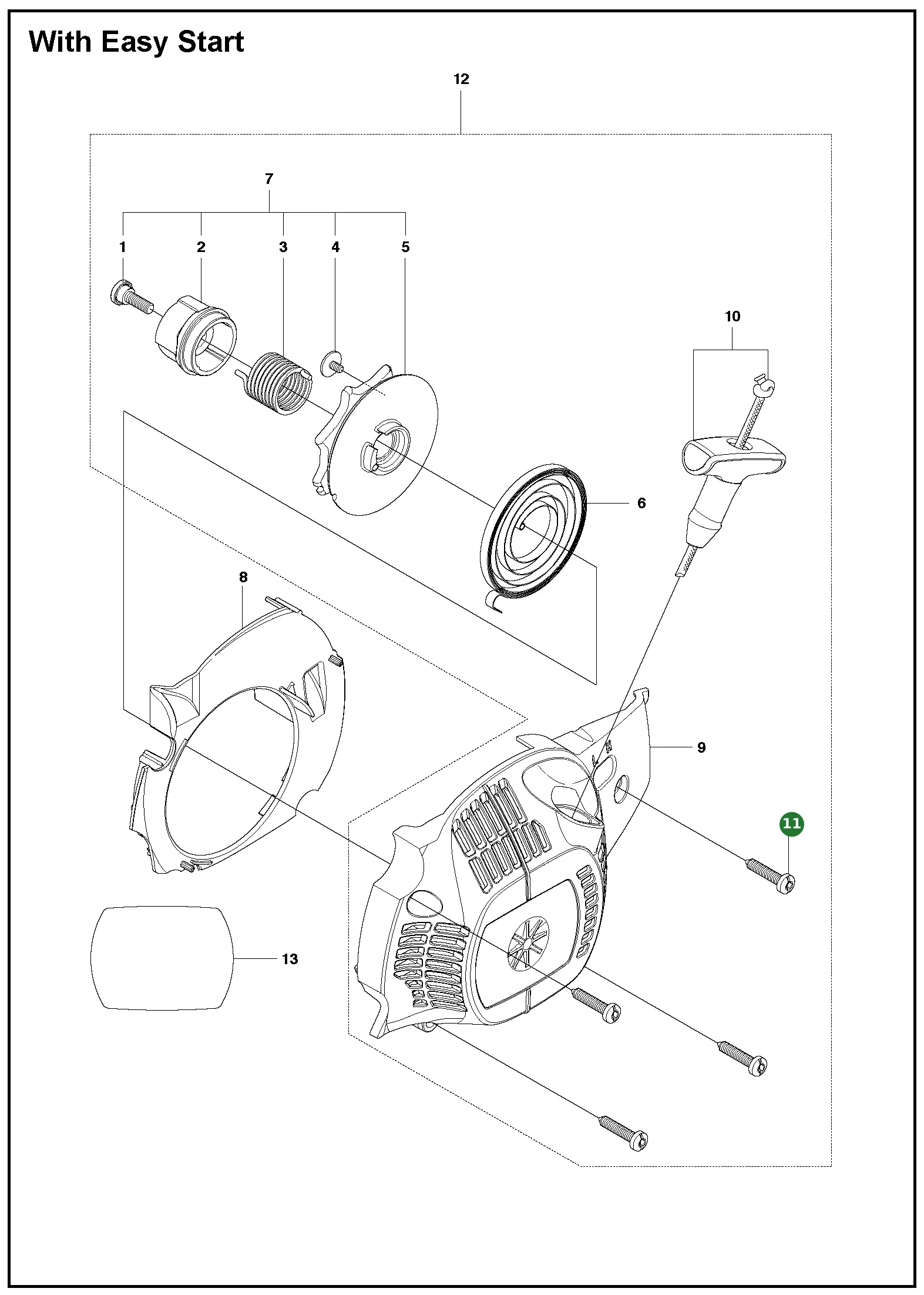 Schraube f&uuml;r Husqvarna Motors&auml;gen