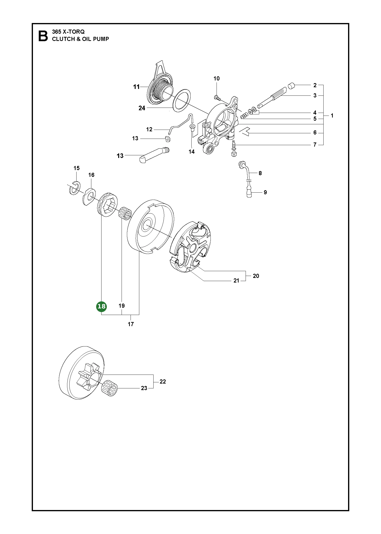 Ringritzel f&uuml;r Husqvarna Motors&auml;gen