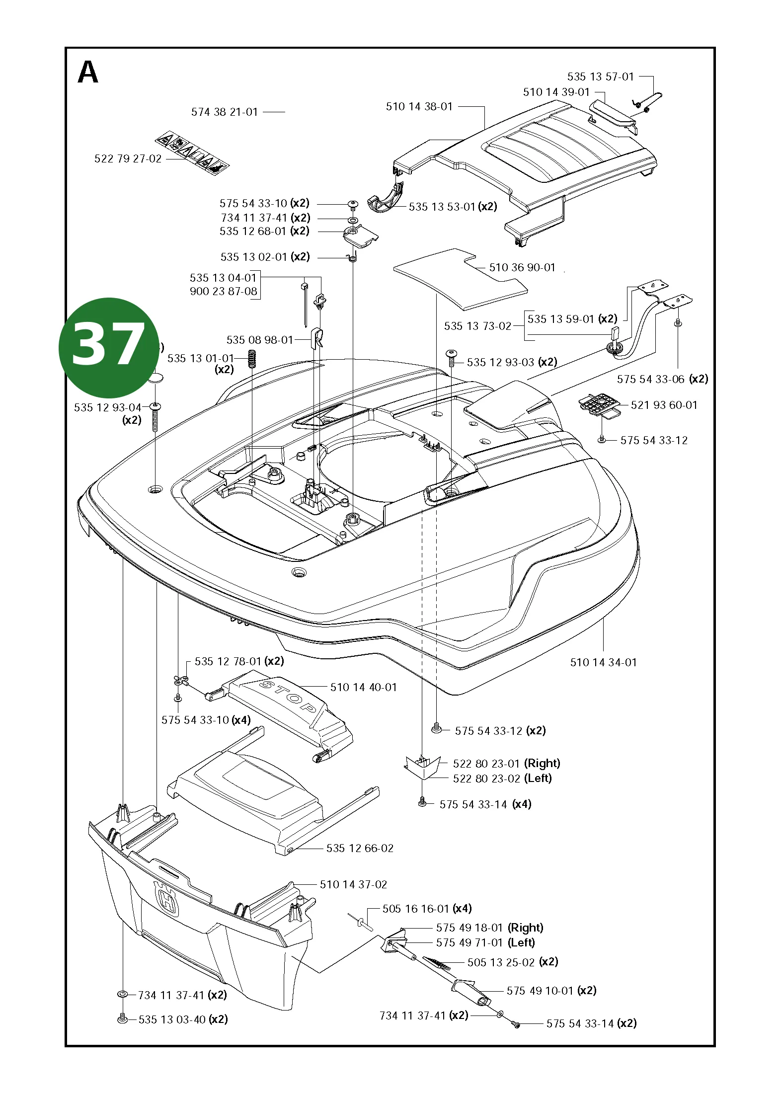 Position im Ersatzteilkatalog