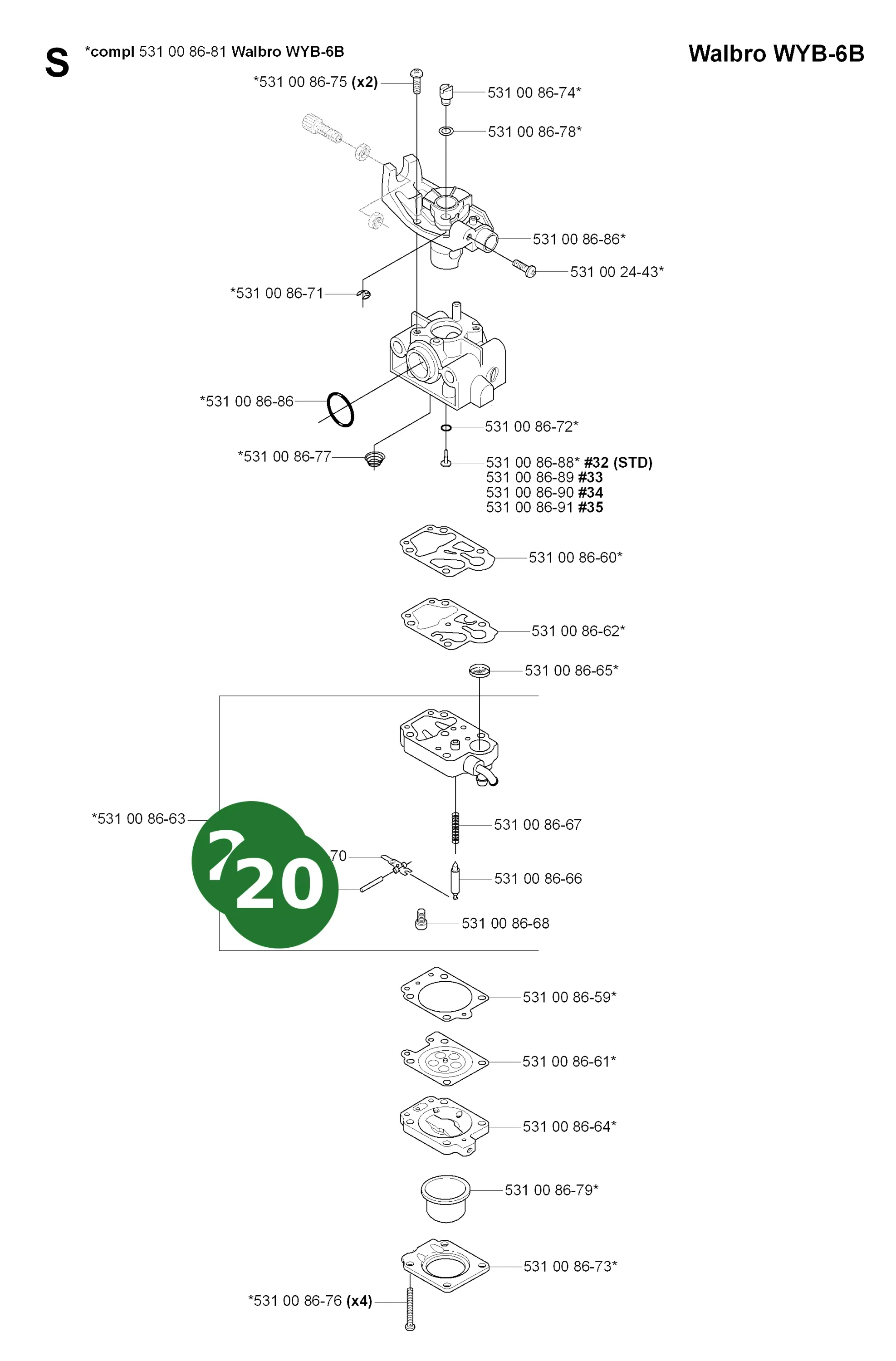 Position im Ersatzteilkatalog