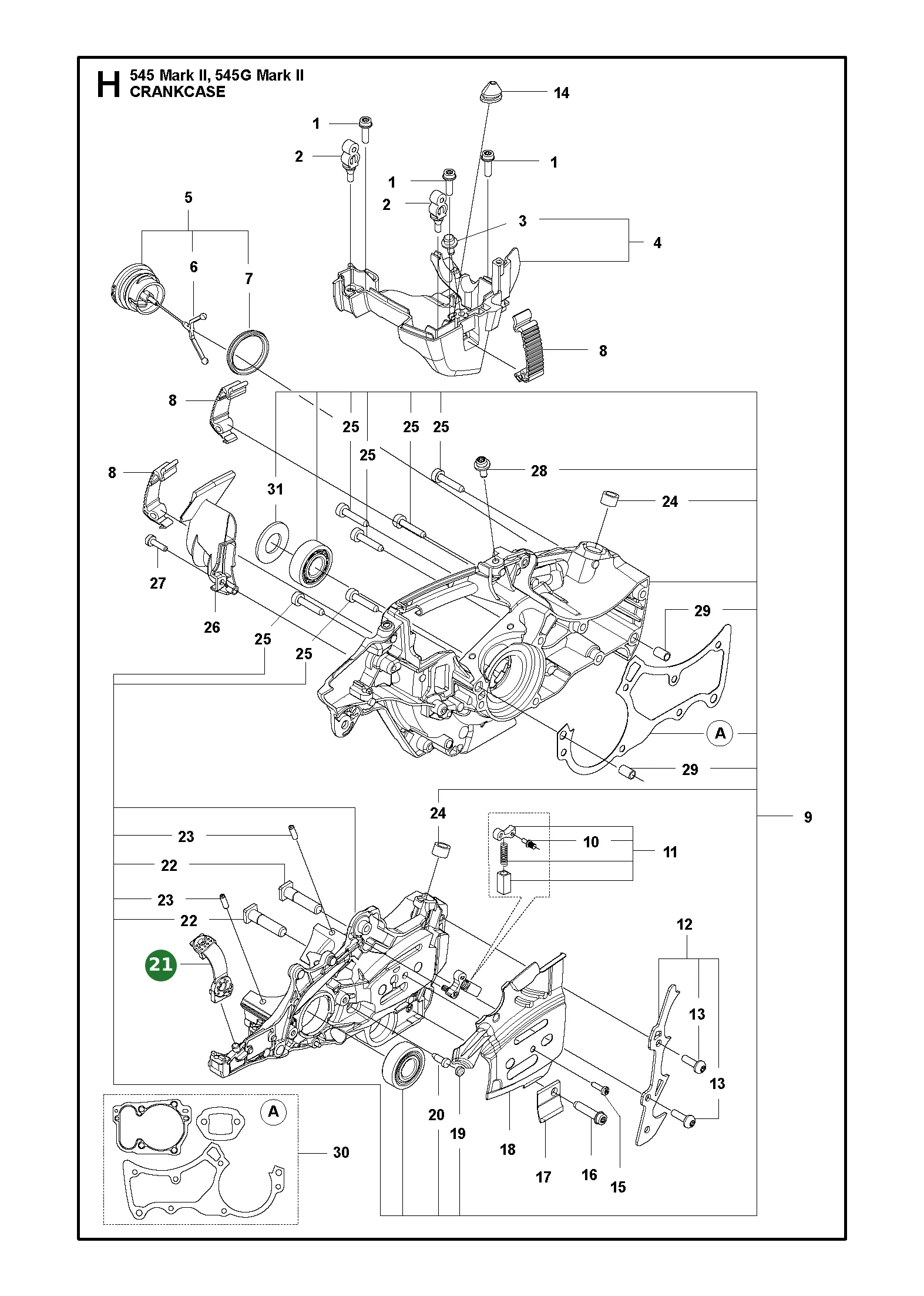 Bewegungsbegrenzer f&uuml;r Husqvarna Motors&auml;gen