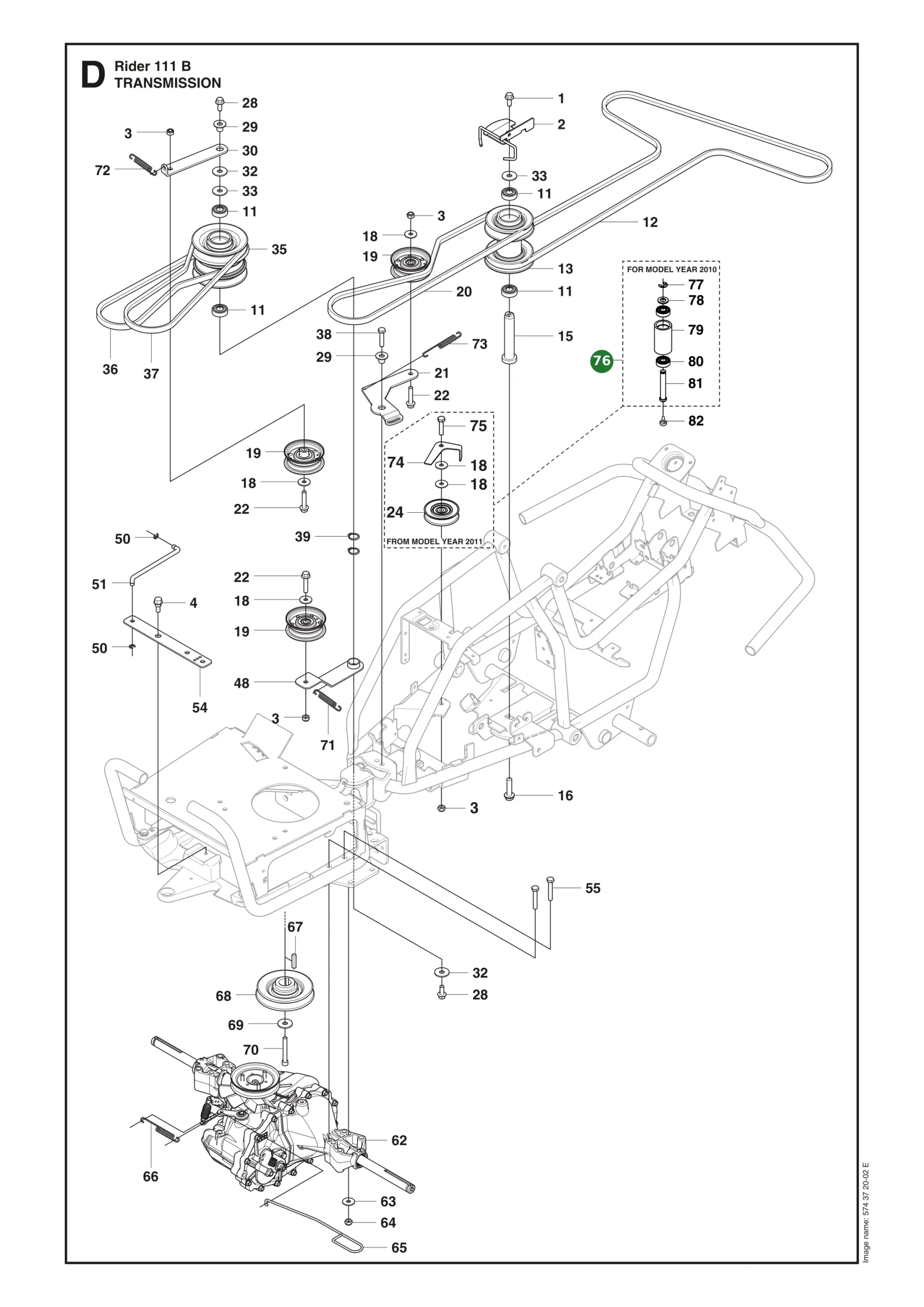 Position im Ersatzteilkatalog