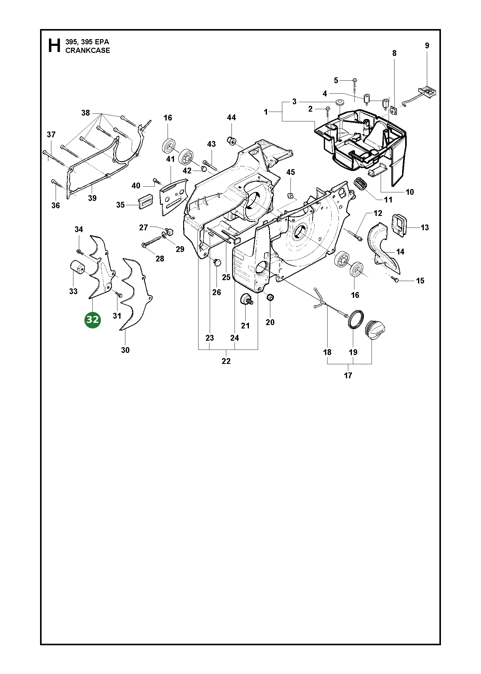 Spike f&uuml;r Husqvarna Motors&auml;gen 394 XP, 395 XP,...