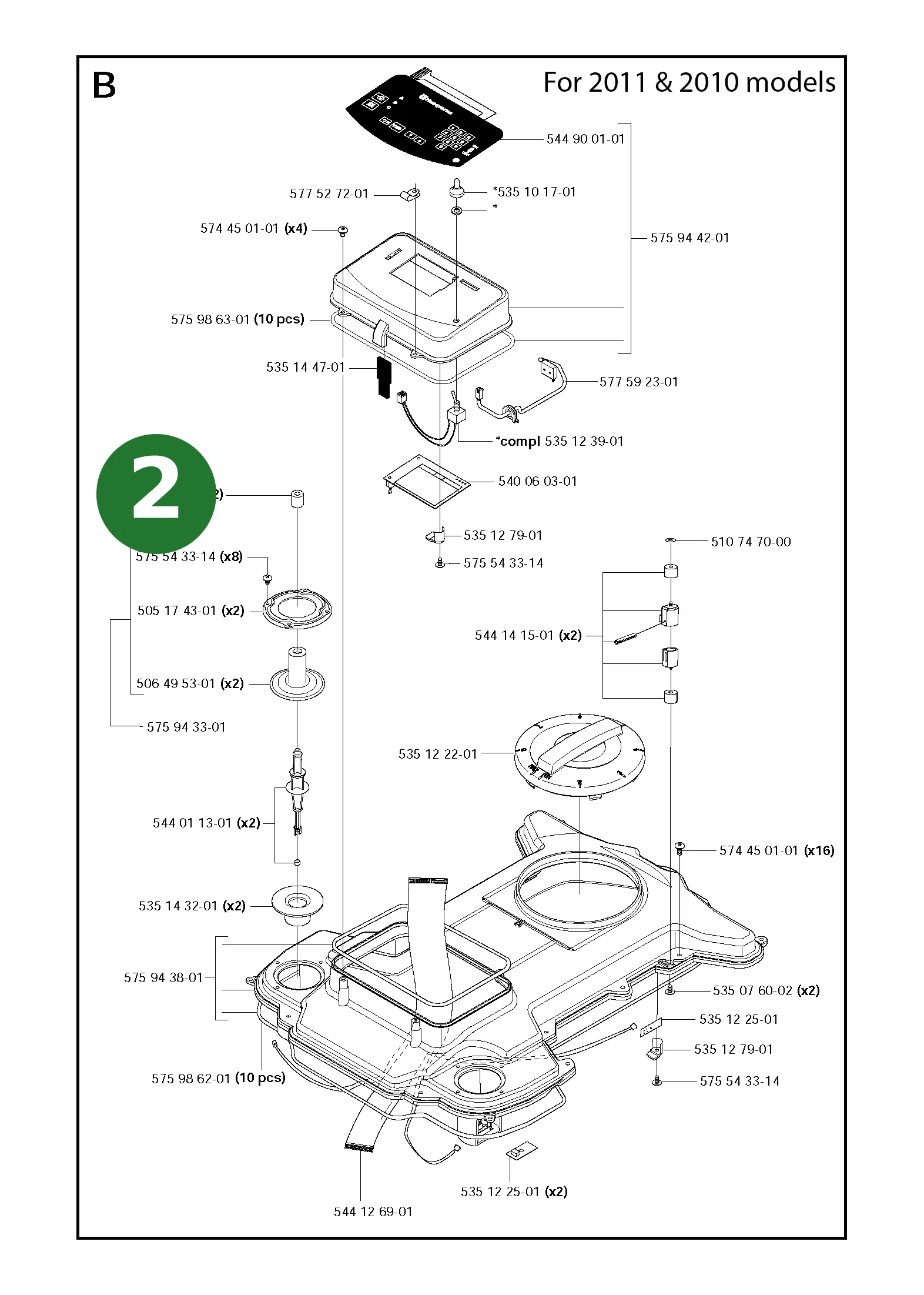 Husqvarna D&auml;mpferelement Gummi f&uuml;r Automower G1...