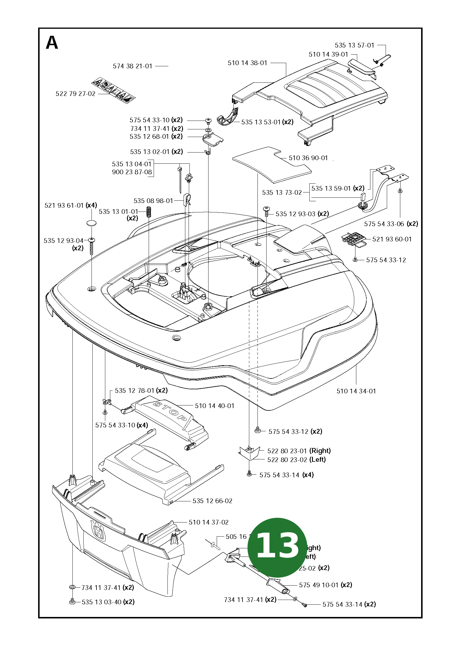 Position im Ersatzteilkatalog