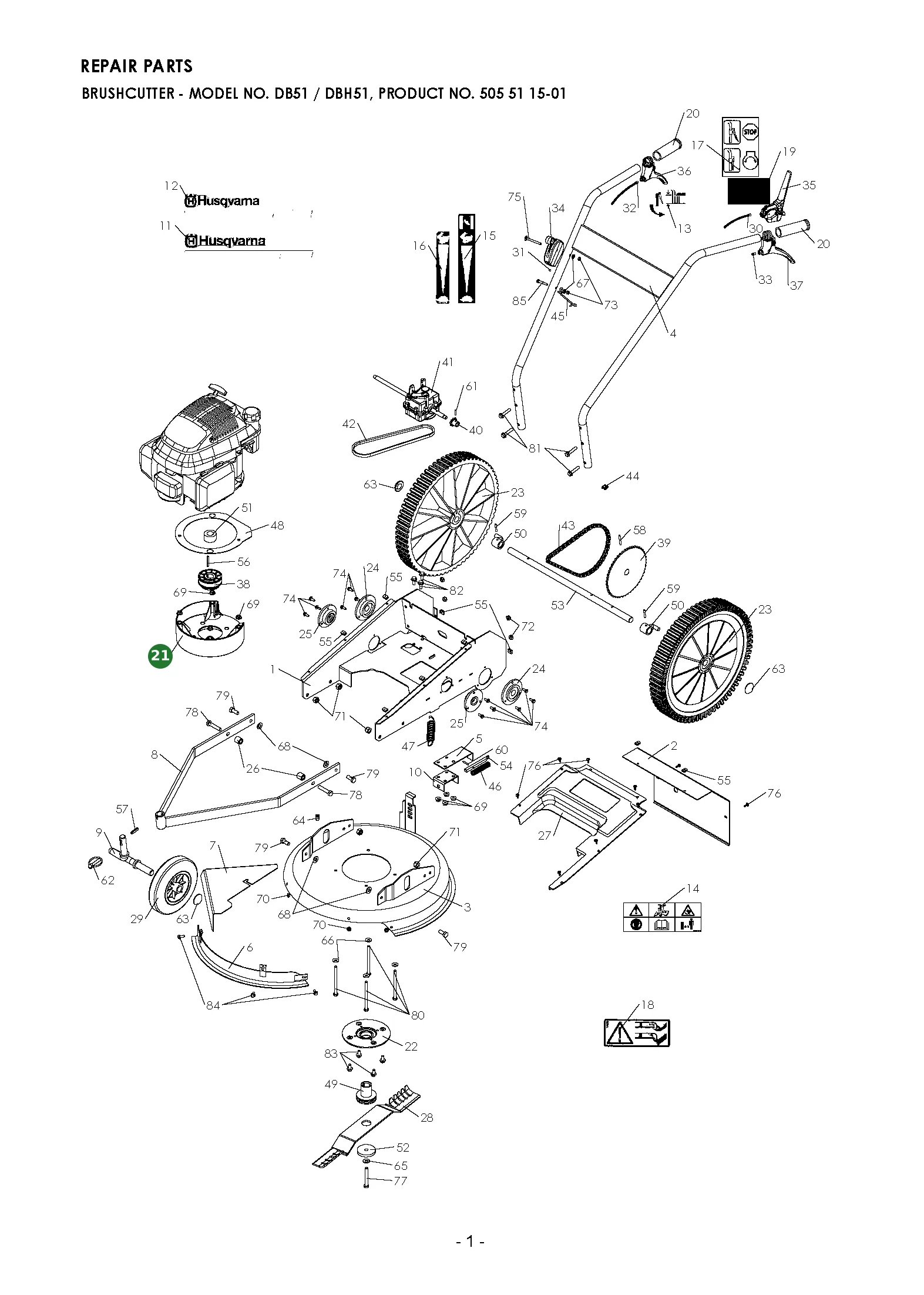 Position im Ersatzteilkatalog
