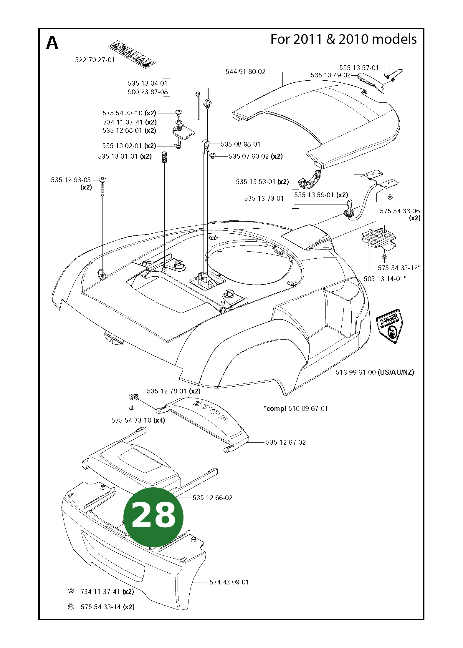Position im Ersatzteilkatalog