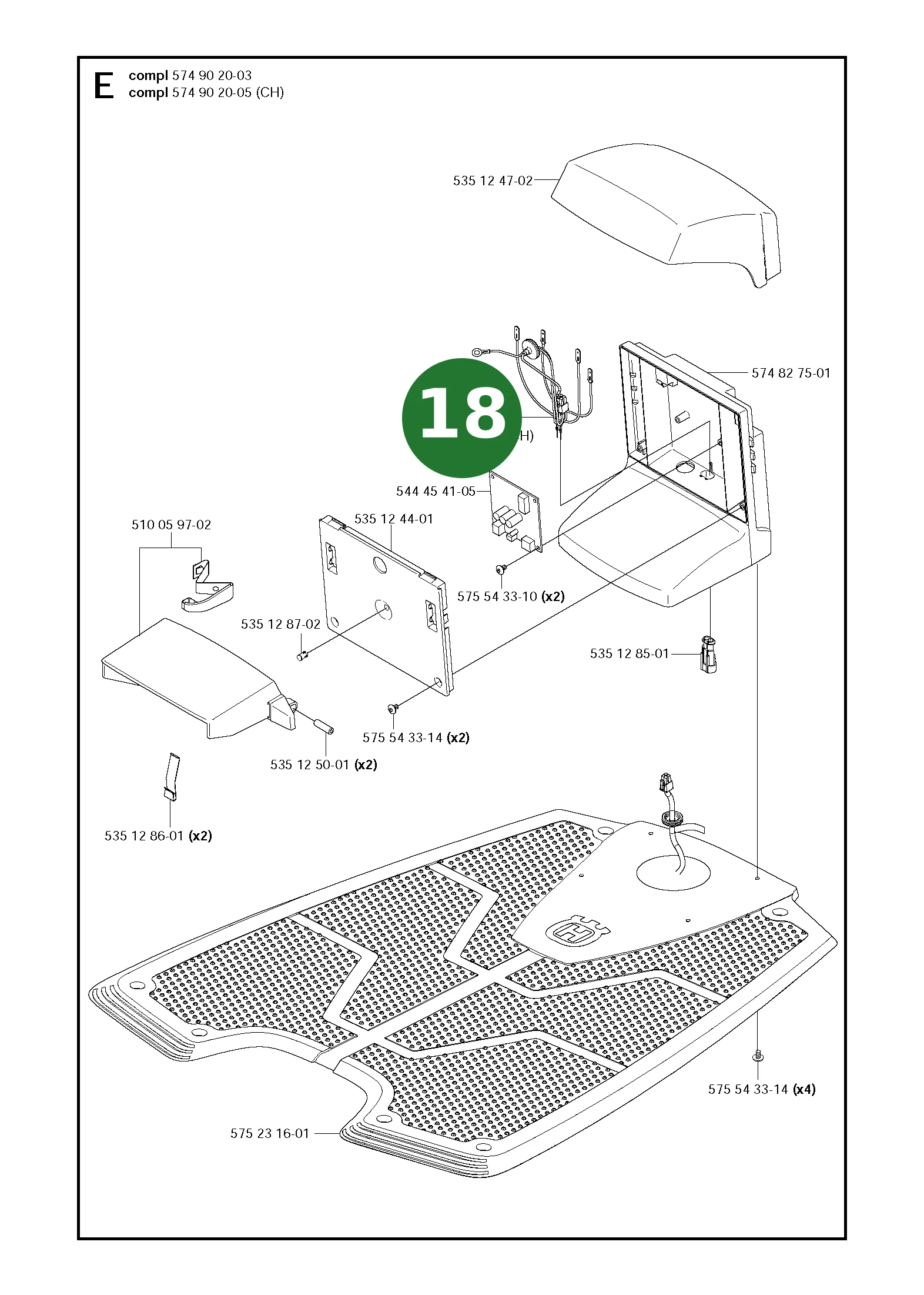 Position im Ersatzteilkatalog