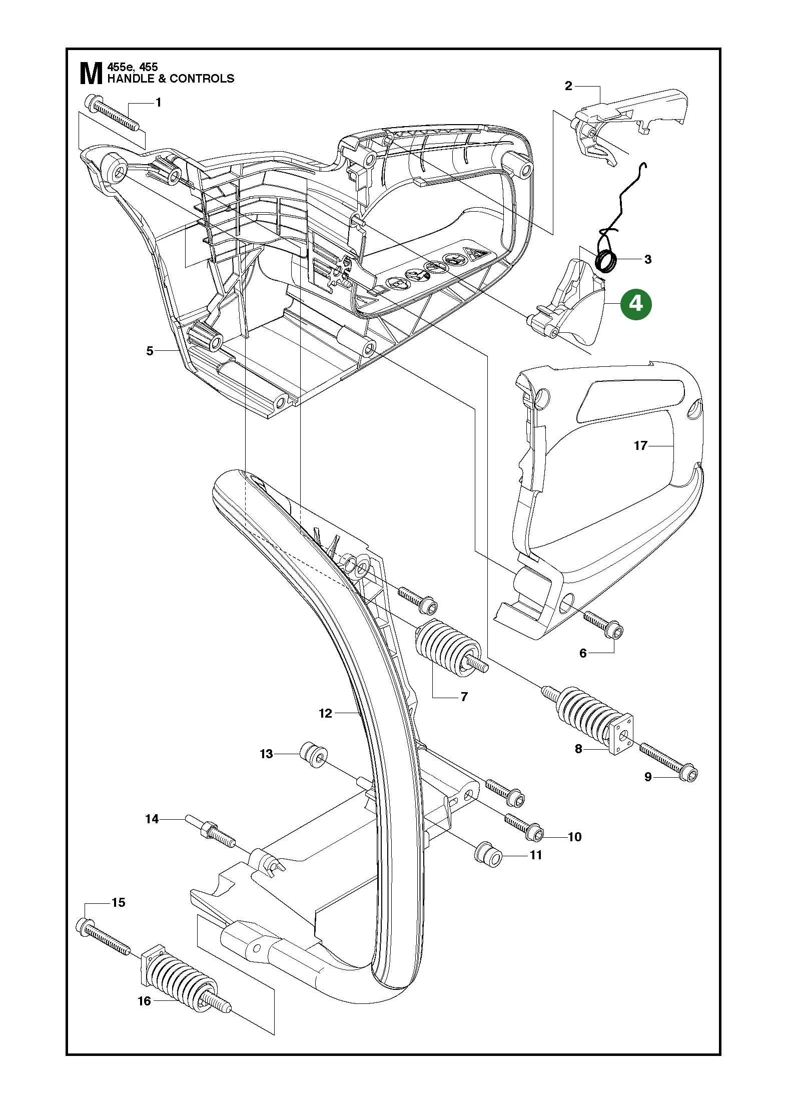 Drosseltrigger f&uuml;r Husqvarna Motors&auml;gen