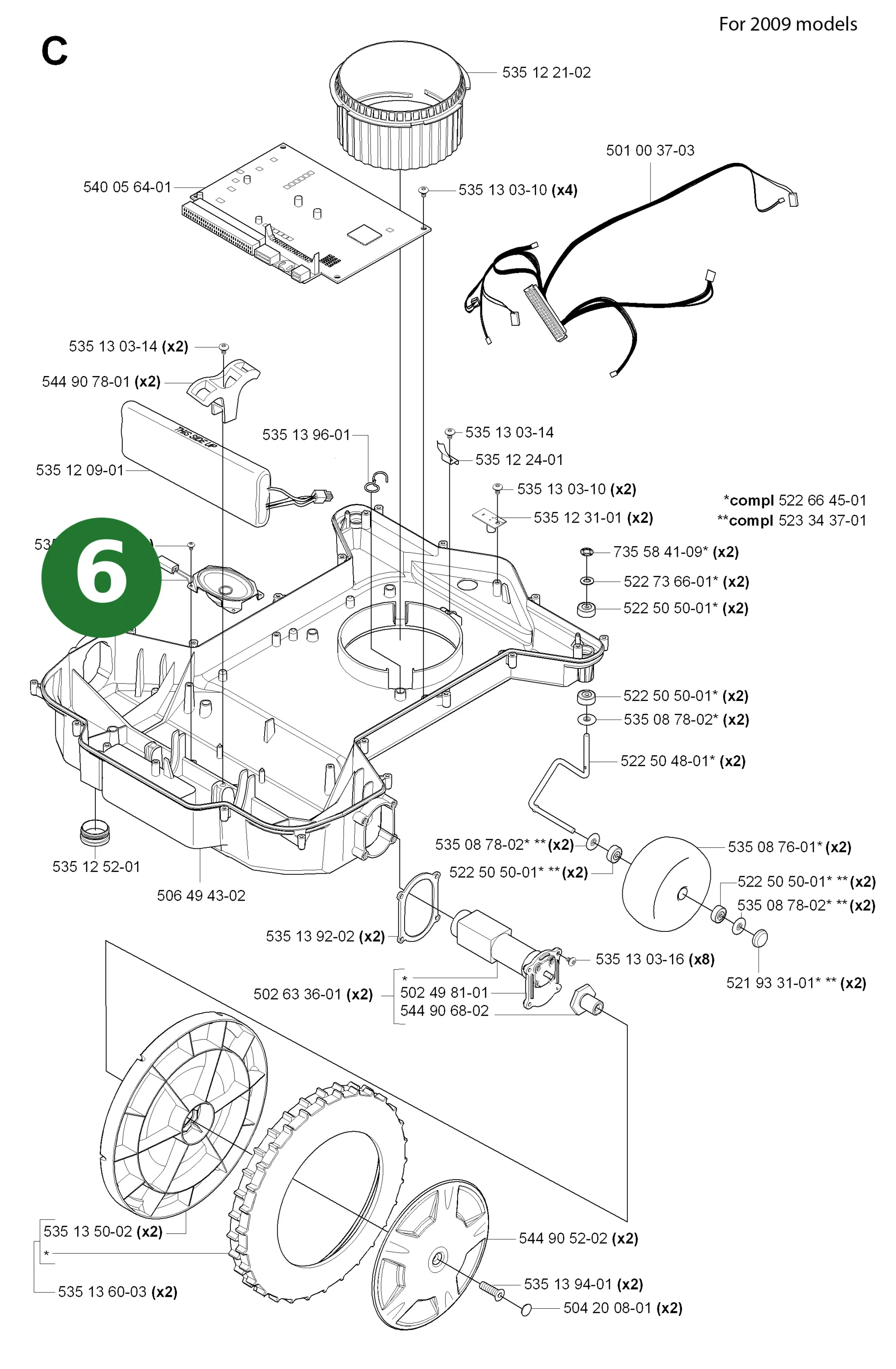 Lautsprecher f&uuml;r Husqvarna Automower 220 AC