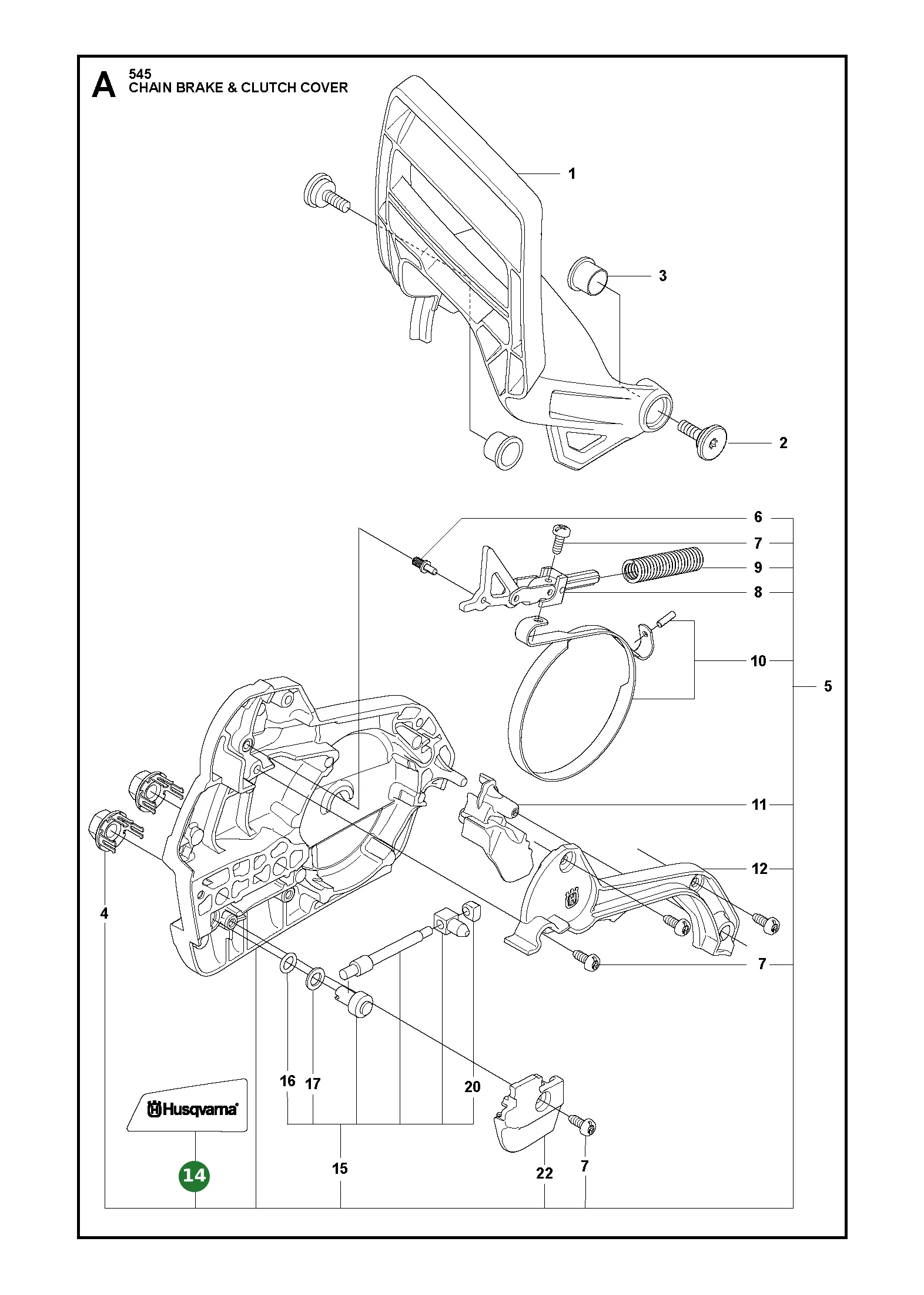 Etikett f&uuml;r Husqvarna Motors&auml;gen