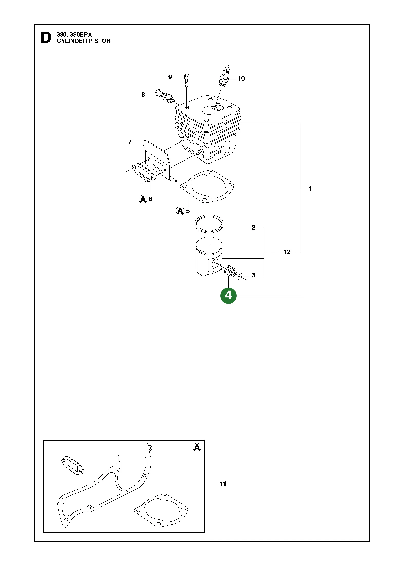 Nadellager f&uuml;r Husqvarna Motors&auml;gen 281, 288,...