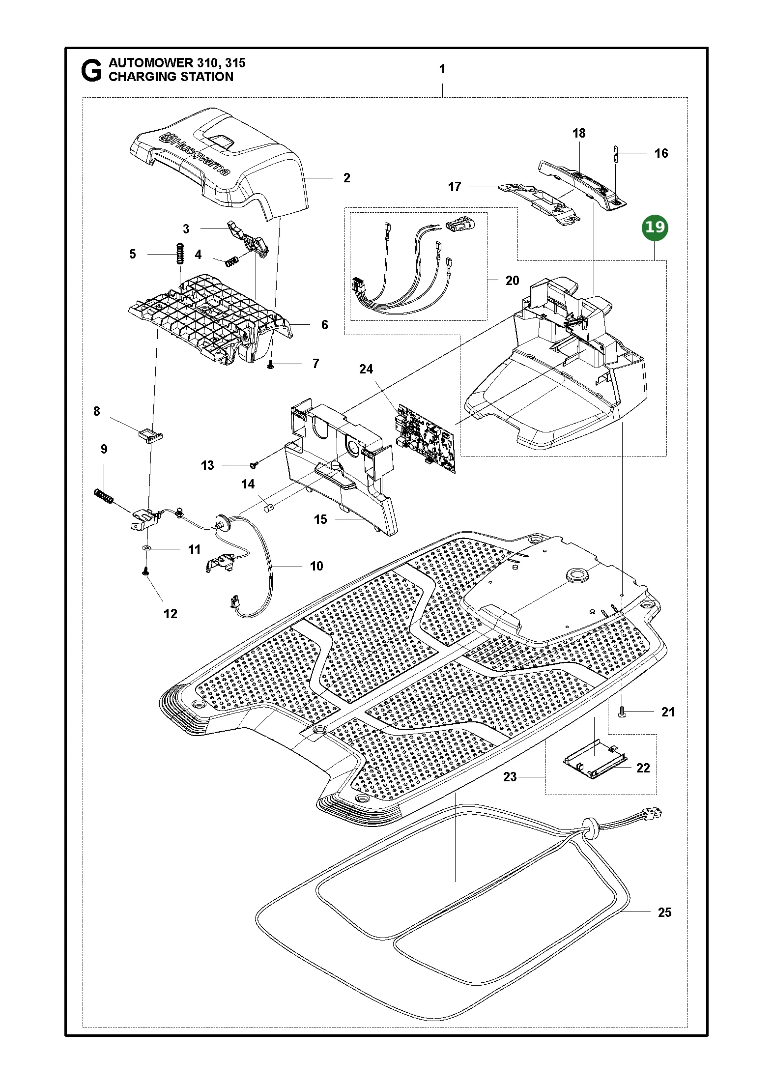Geh&auml;use Kpl. f&uuml;r Gardena M&auml;hroboter...
