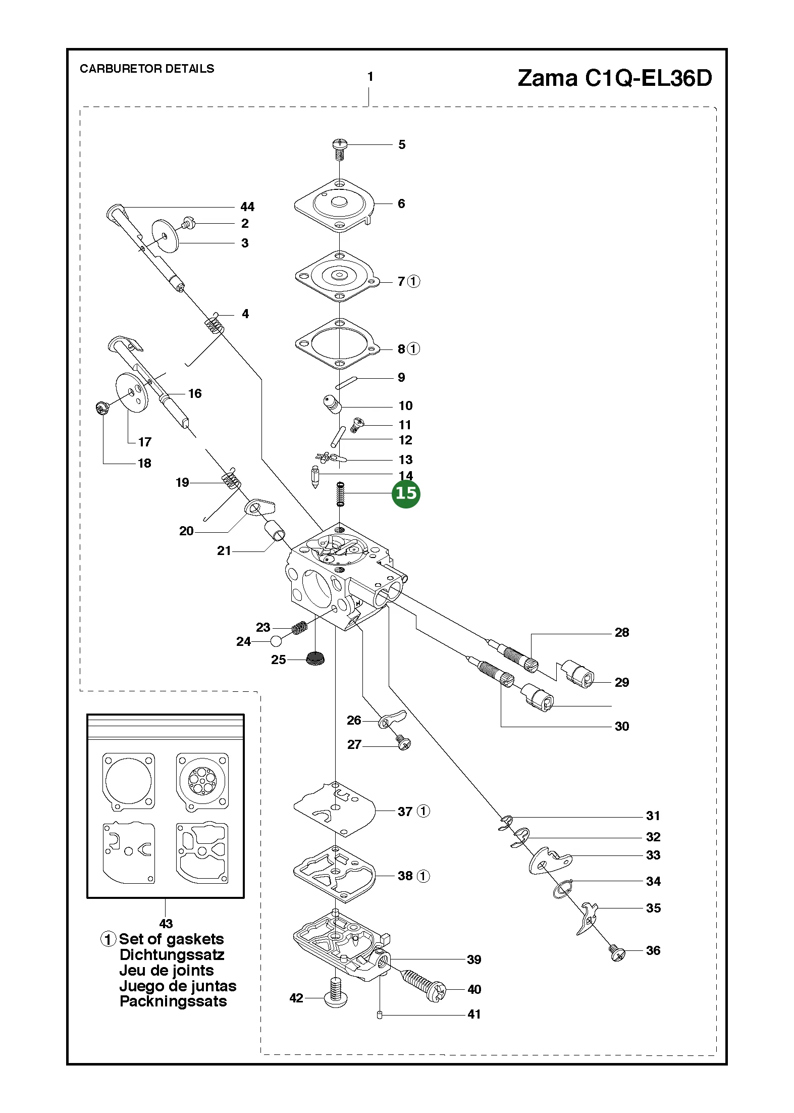 Position im Ersatzteilkatalog