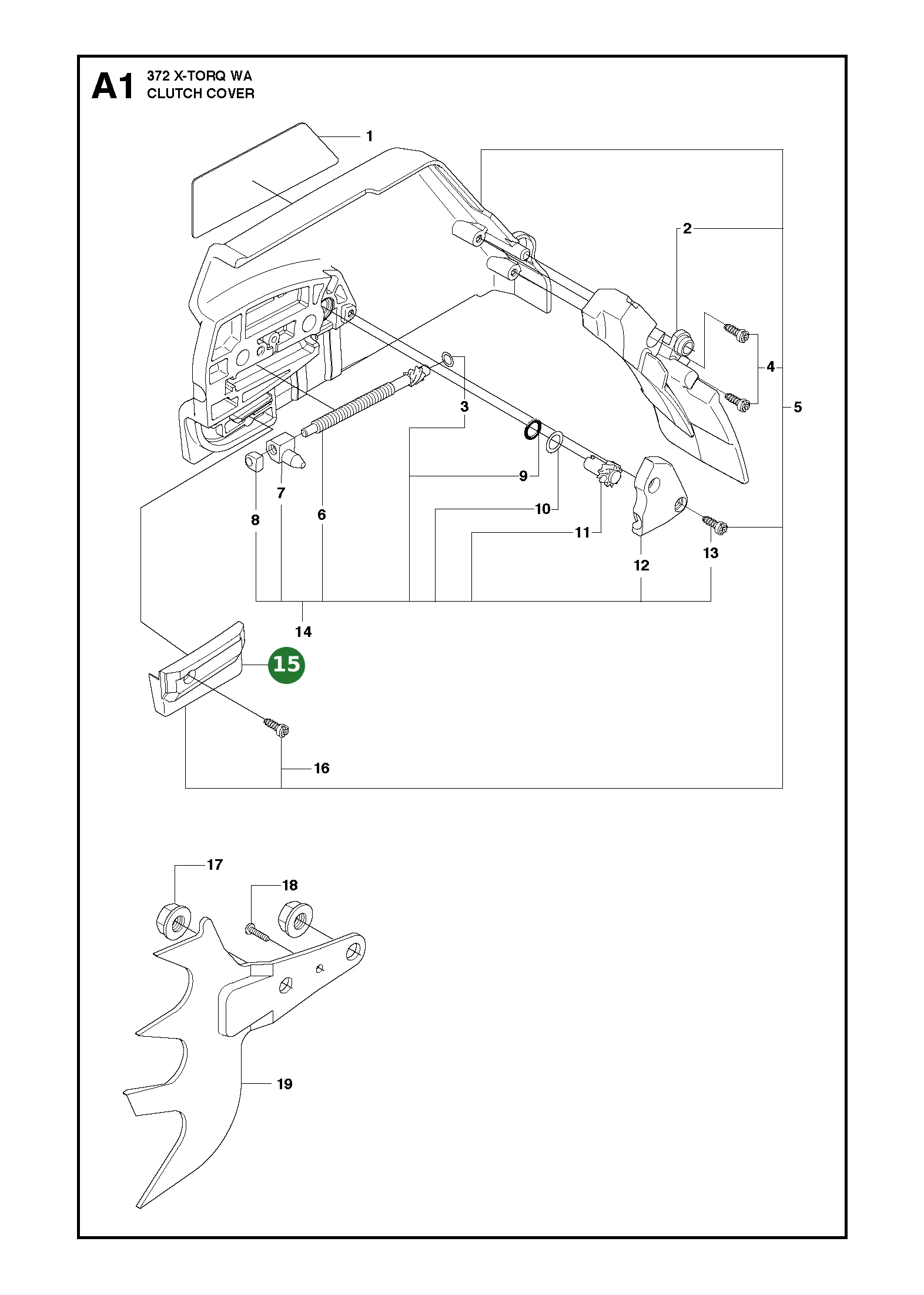 Kettenf&uuml;hrung f&uuml;r Husqvarna Motors&auml;gen