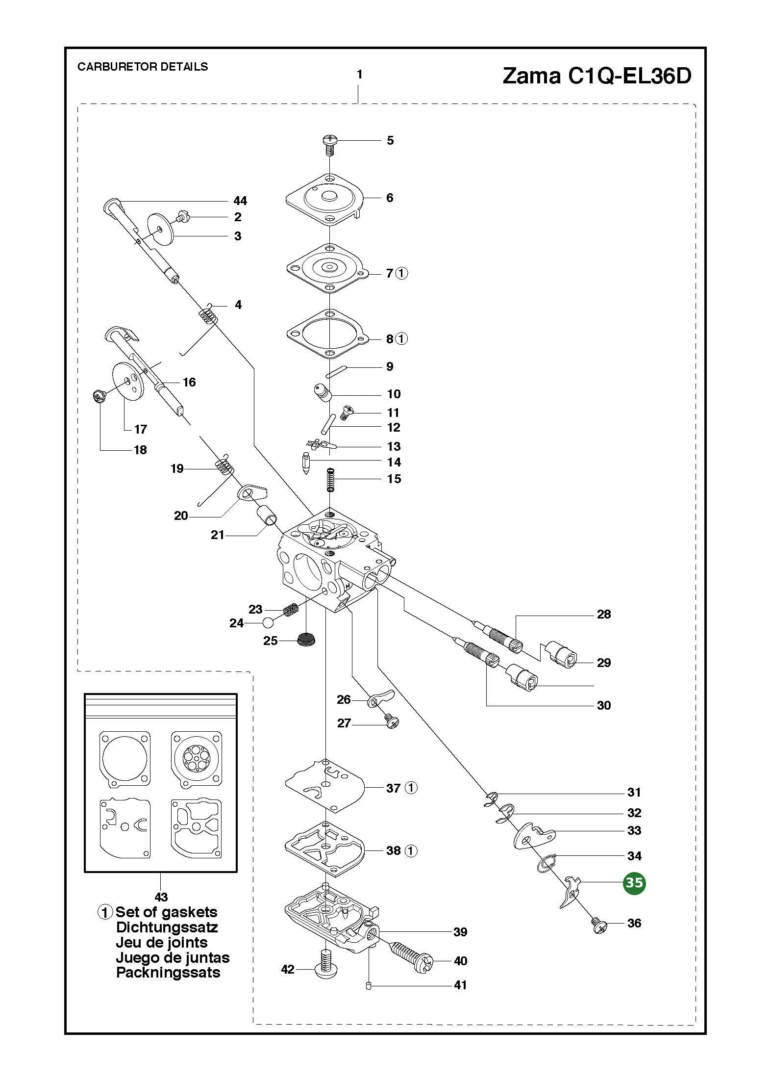 Position im Ersatzteilkatalog