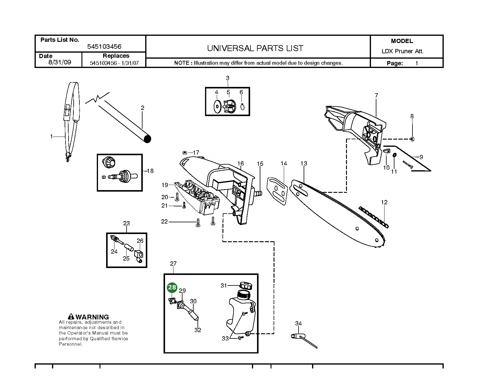 Position im Ersatzteilkatalog